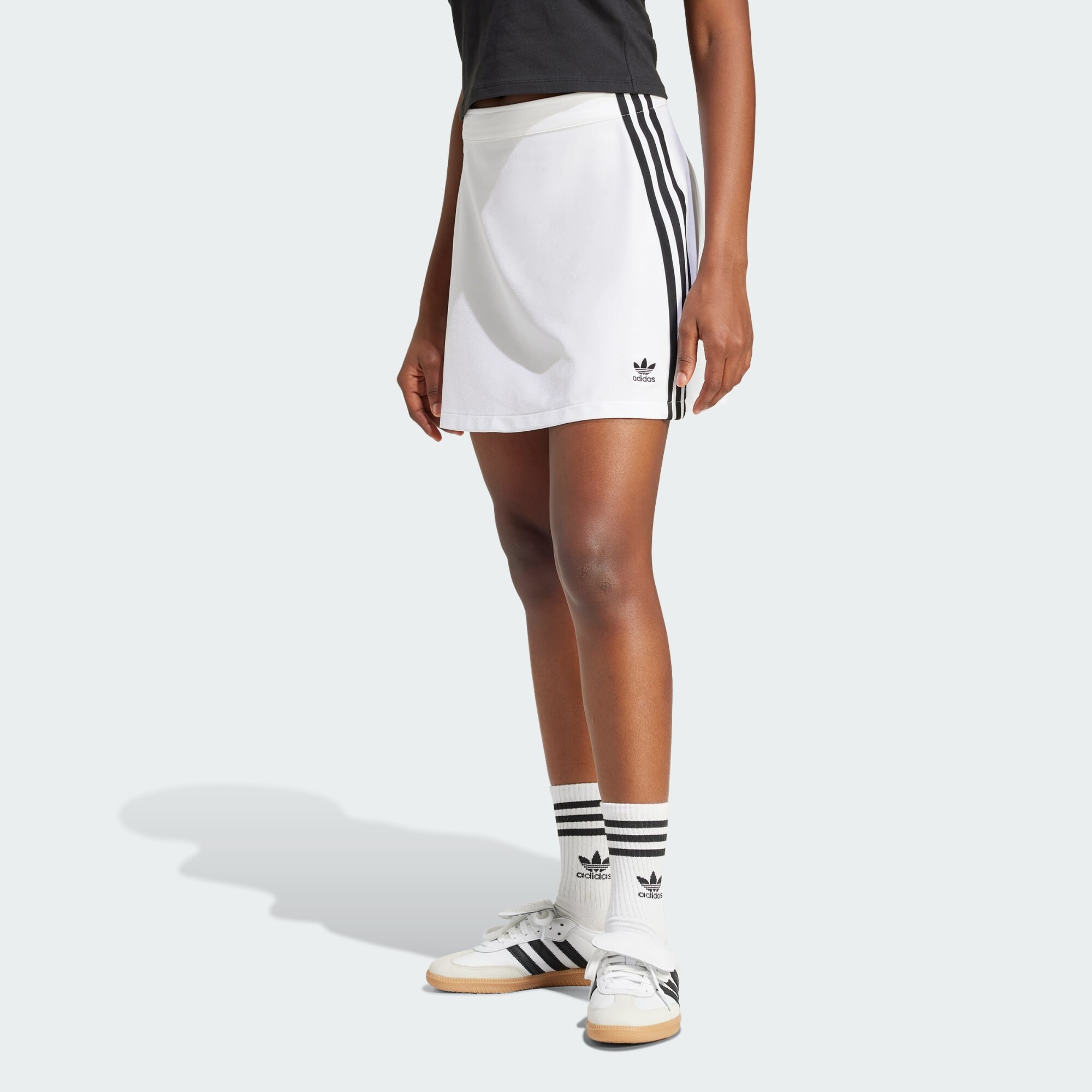 ADIDAS ORIGINALS Szoknyák 'Adicolor'  fekete / fehér termék 2. képe