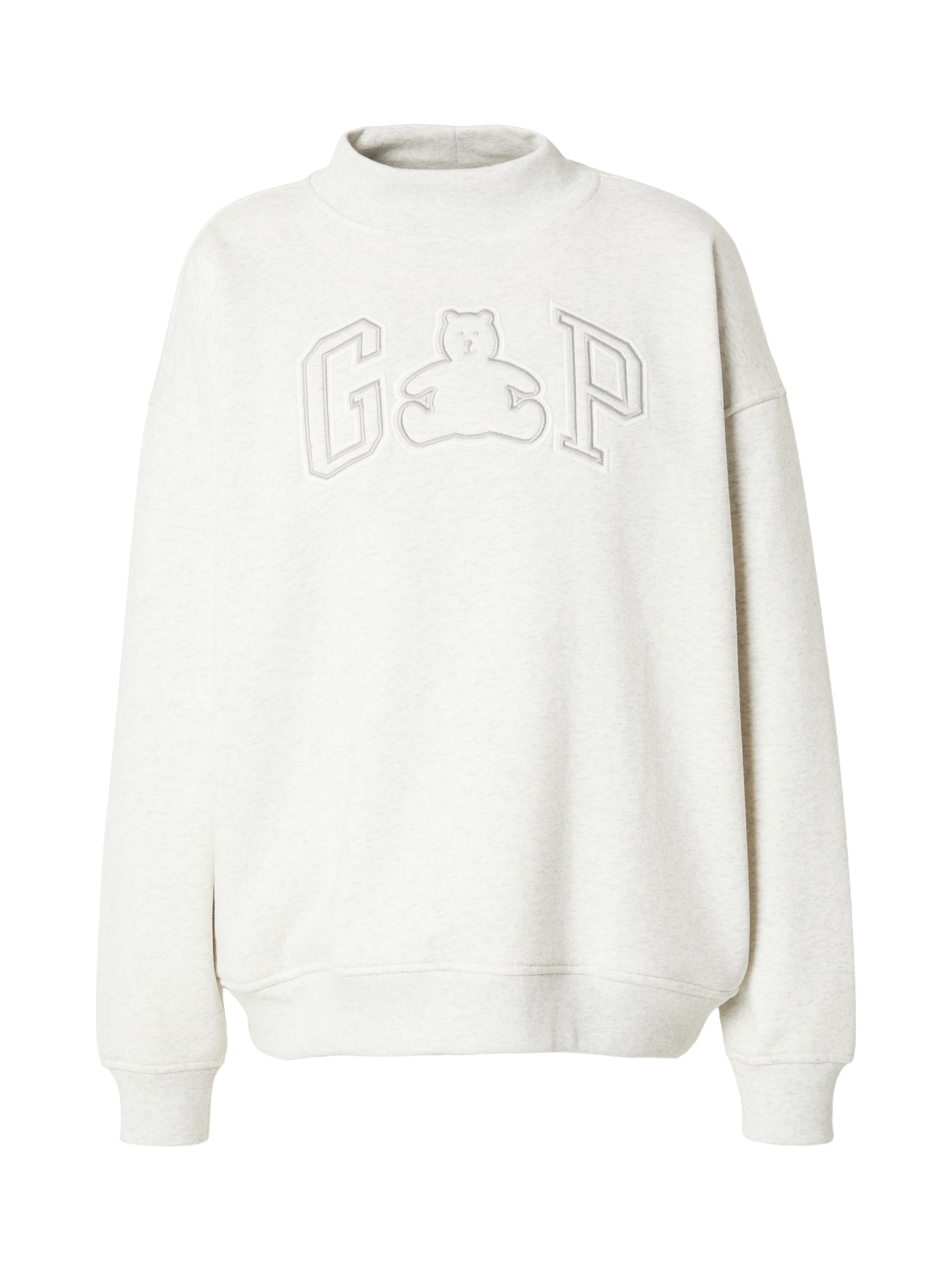 GAP Bluză de molton gri / gri deschis / alb