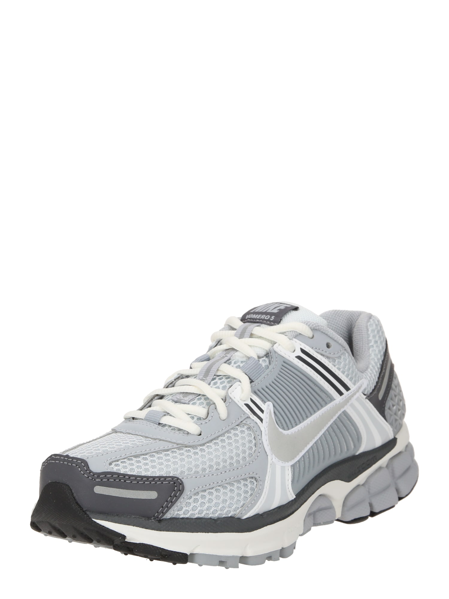Nike Sportswear Rövid szárú sportcipők 'Zoom Vomero 5'  világosszürke / fekete / fehér