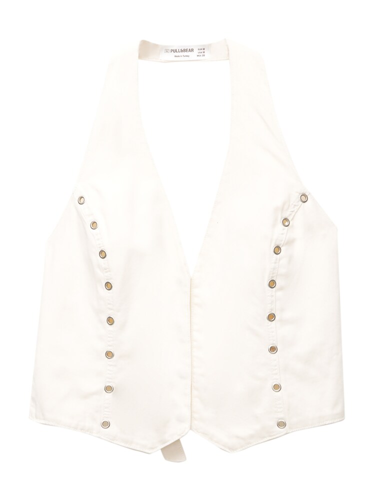 Pull&Bear Top Damen Größe L creme