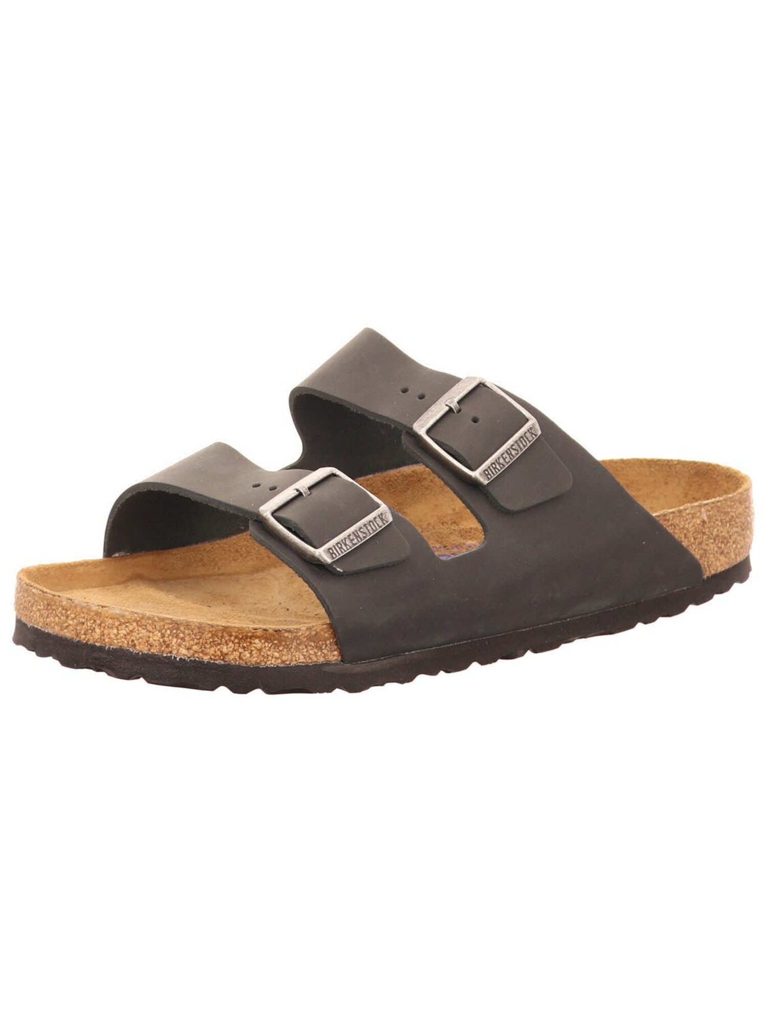 BIRKENSTOCK Zapatos abiertos 'Pantolette Damen 0752481Birkenstock ARIZONA SFB Echtleder in schwarz'  negro