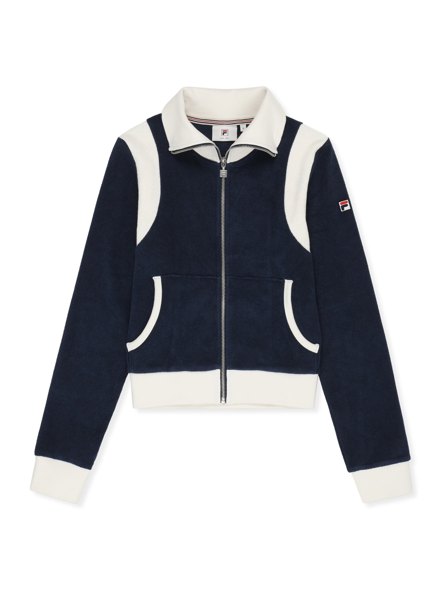 FILA Sudadera con cremallera 'ADRIANO fitted towelling track jacket'  azul – imagen 4