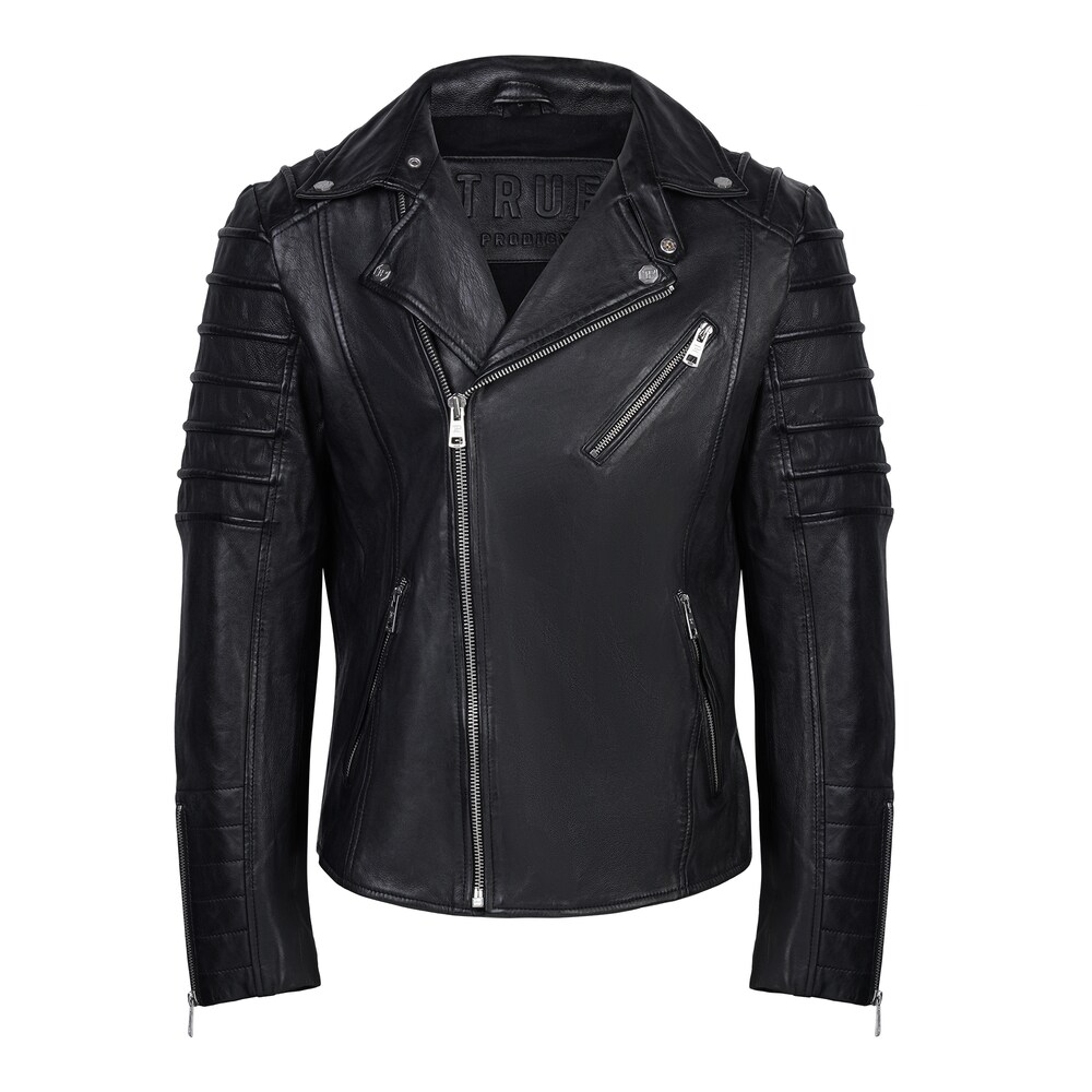 trueprodigy Lederjacke 'John' Herren Größe S schwarz