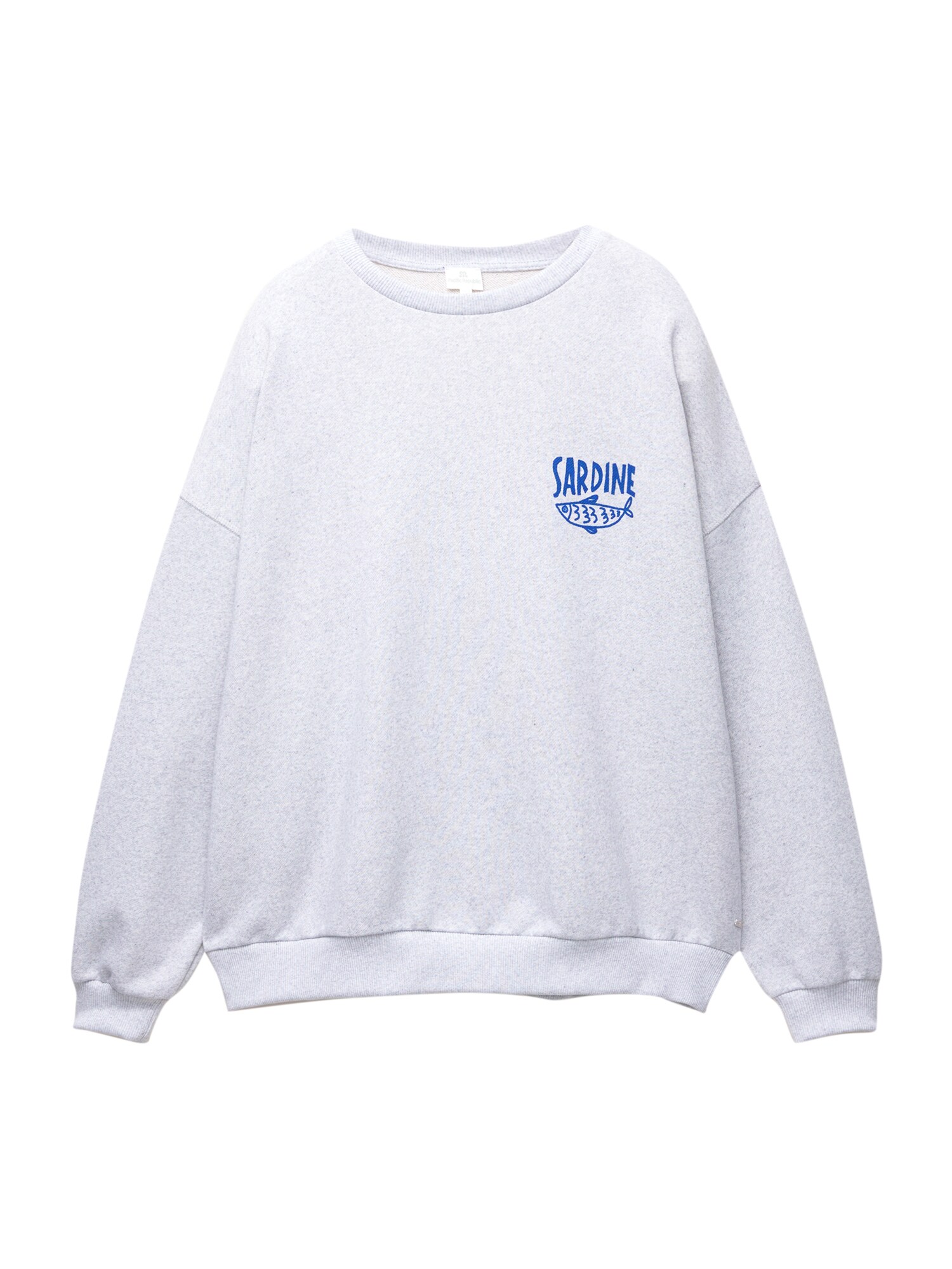 Pull&Bear Tréning póló 'PACIFIC SARDINE'  encián / szürke melír akciós termékkép 1