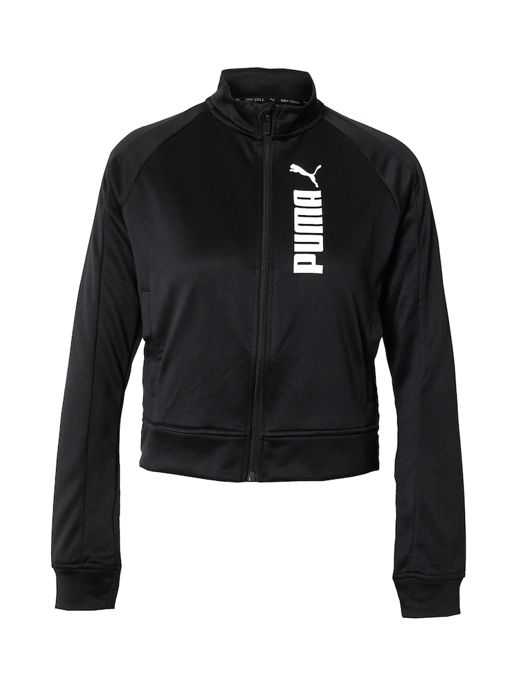 PUMA Sportsweatjacke Damen Größe XL schwarz / weiß