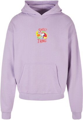 Merchcode Sweatshirt ‘Peanuts – Sweet Thing’ Lichtgroen / Lichtlila / Oranje / Rood