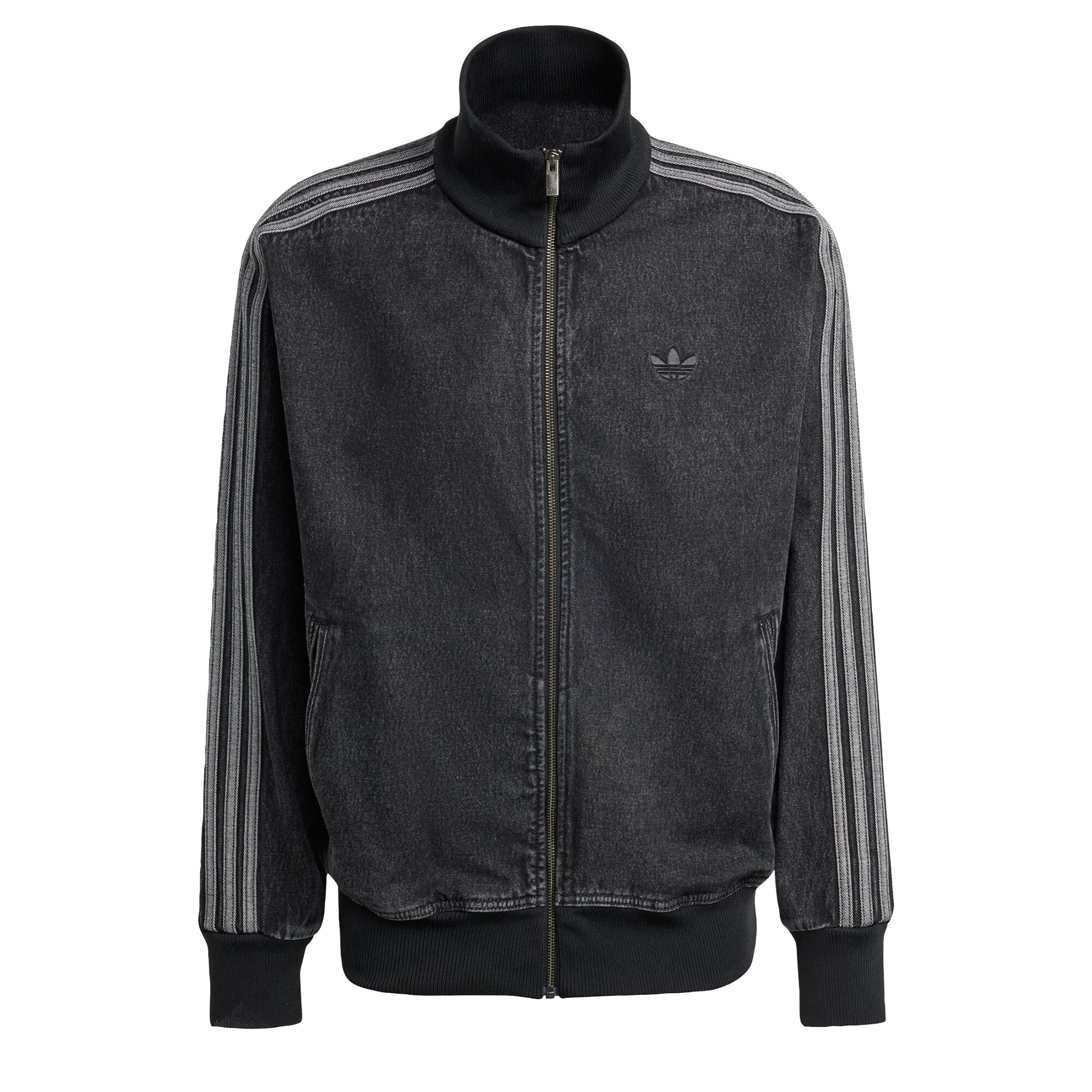 ADIDAS ORIGINALS Geacă de primăvară-toamnă 'Adicolor Firebird'  gri închis / negru denim