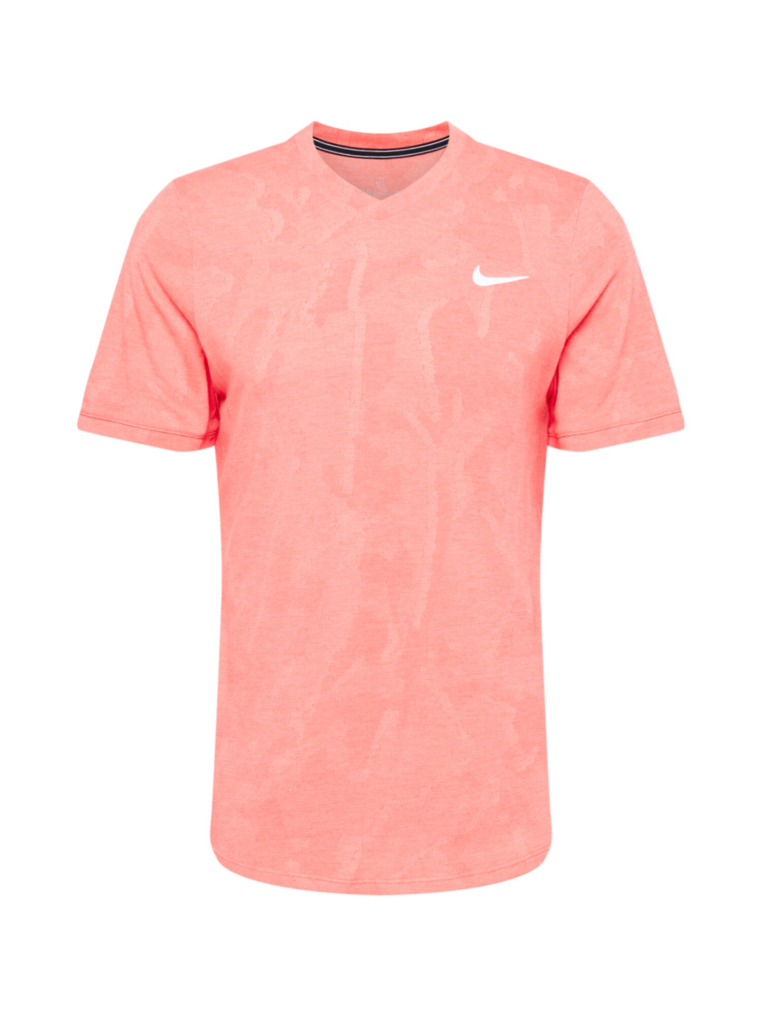 NIKE Sportiniai marškinėliai 'Challenger'  lašišų spalva / balta