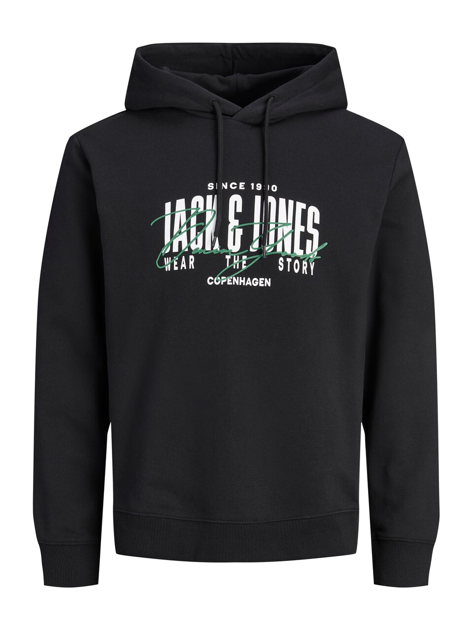Sweatshirt 'JJAERO' smaragd / svart