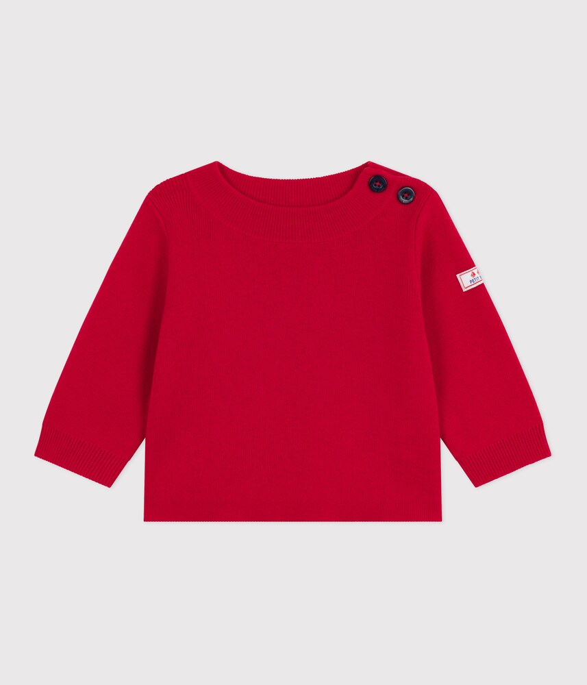PETIT BATEAU Pullover 'MARIN' Jungen Größe 86 rot