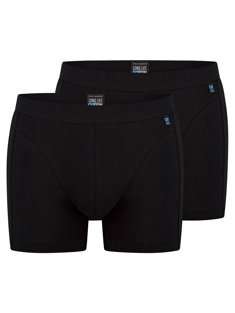 SCHIESSER Boxershorts 'Long Life Cotton' Herren Größe XXL schwarz