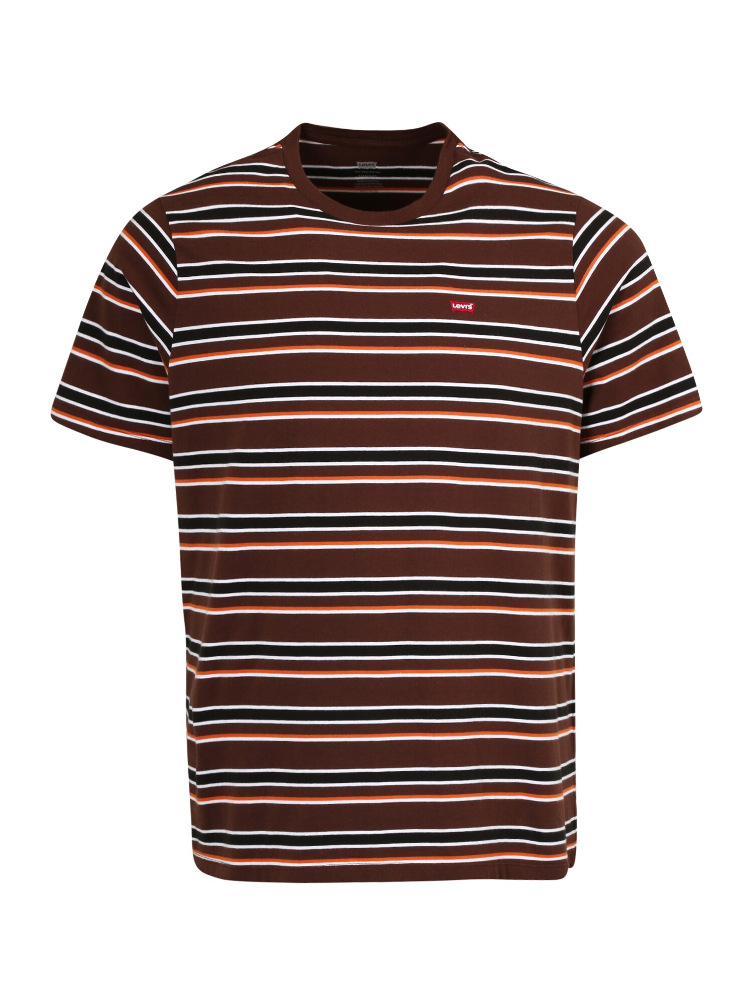 Levi's® Big & Tall Marškinėliai šokolado spalva / oranžinė / juoda / balta