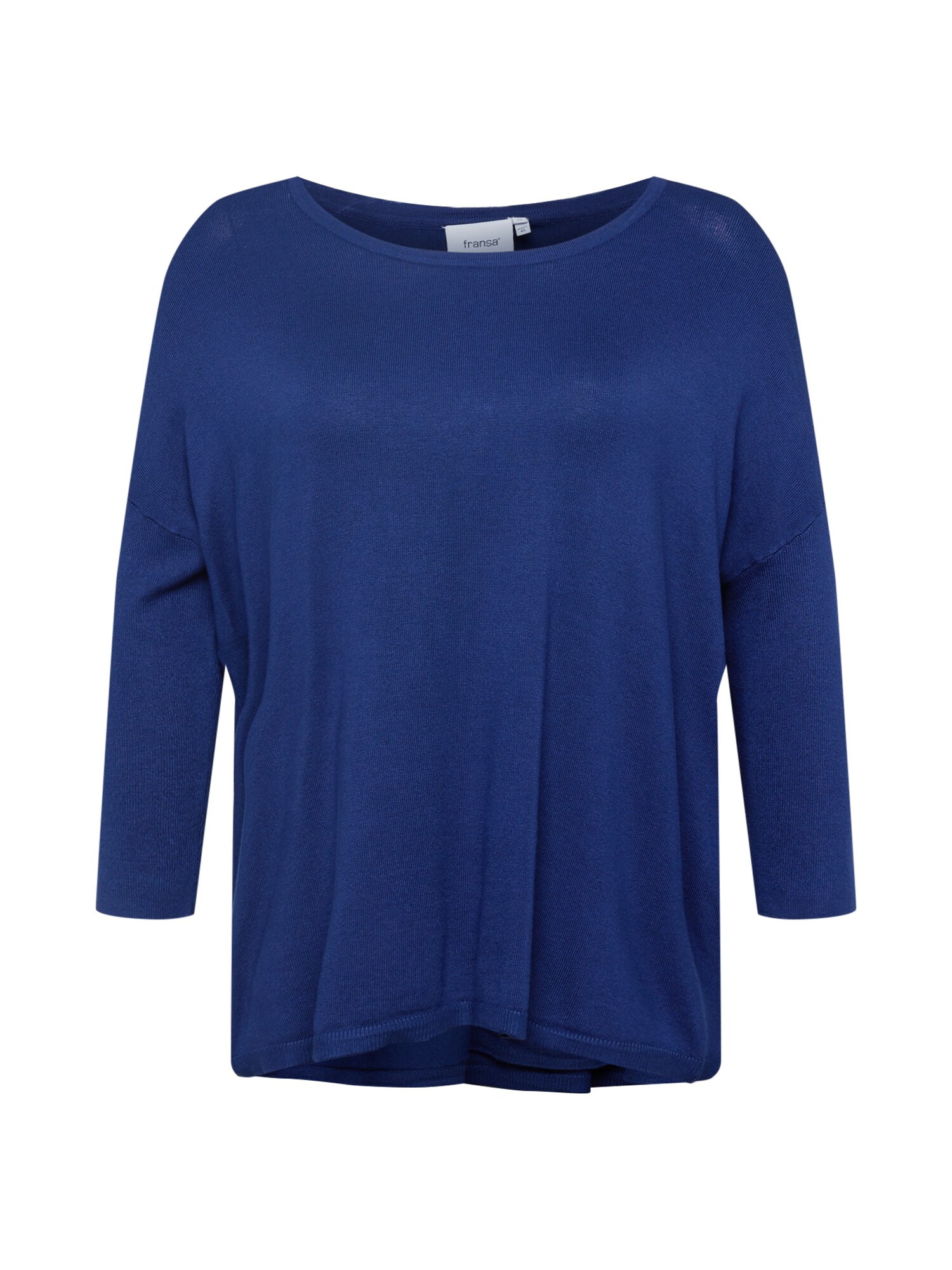 Fransa Curve Pullover 'BLUME'  genciana