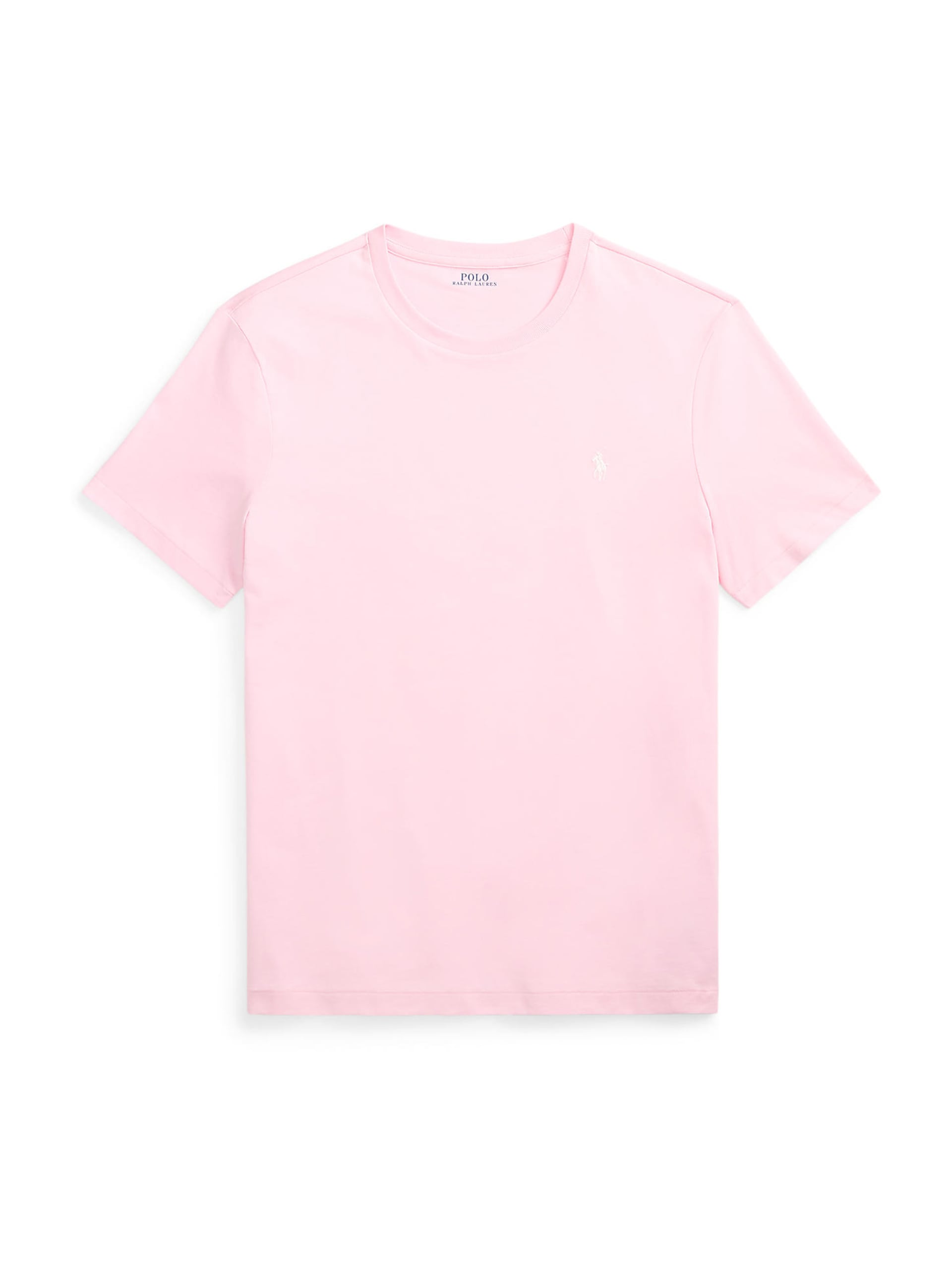 Polo Ralph Lauren Skräddarsydd smal passform rosa stickad t-shirt herr – bild 7