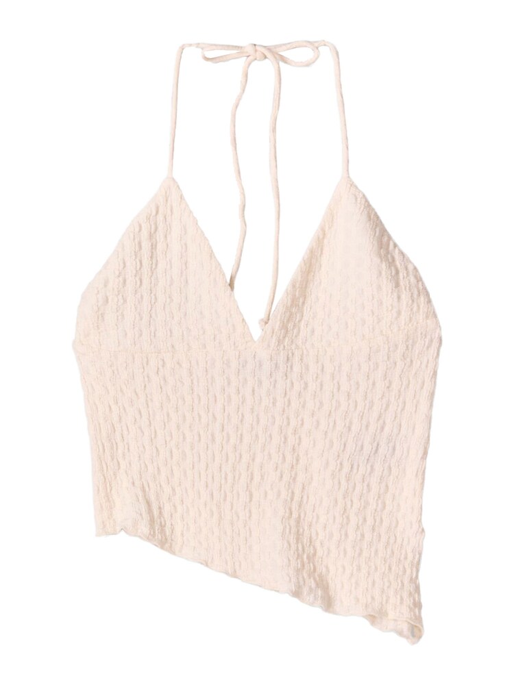 Bershka Top Női bézs , Méret L