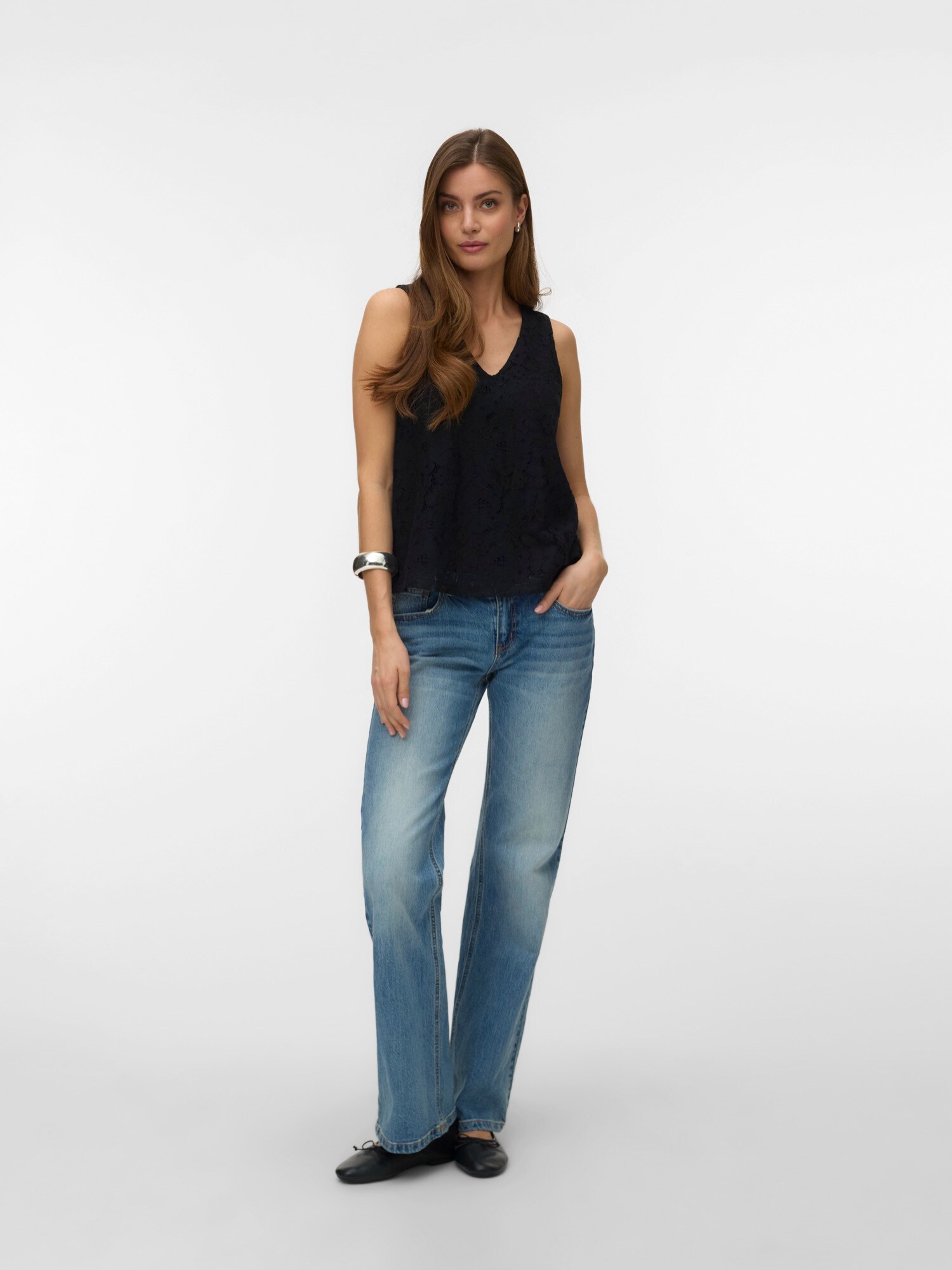 VERO MODA Top 'VMHoney' čierna (obrázok 4)