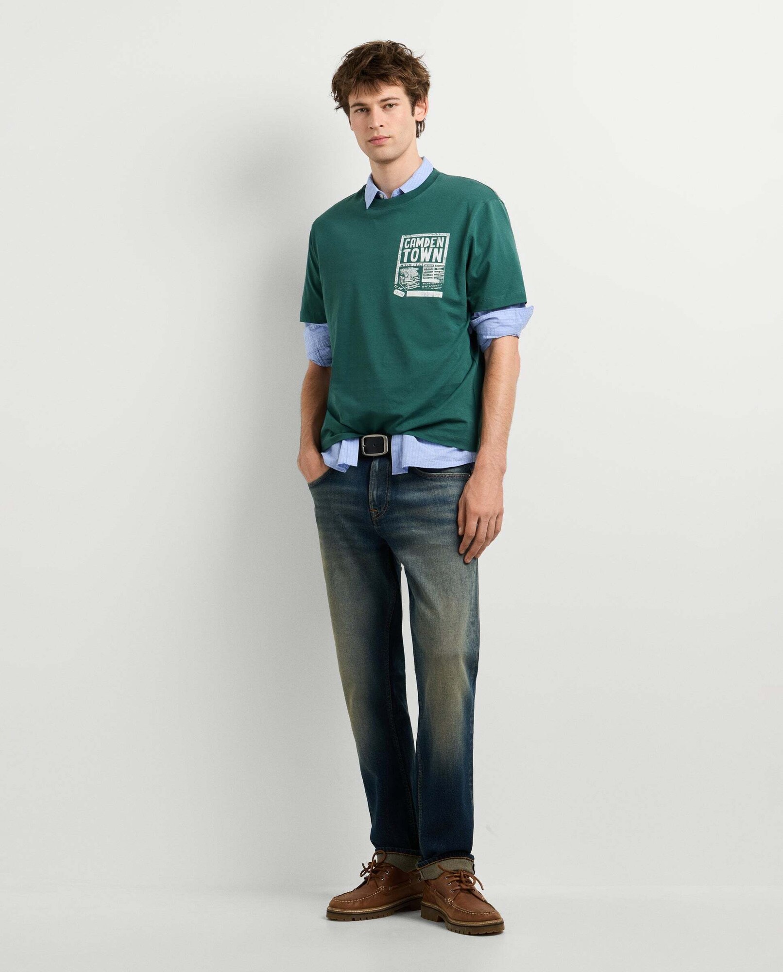 Pepe Jeans Camiseta 'Jess' jade / blanco – imagen 3