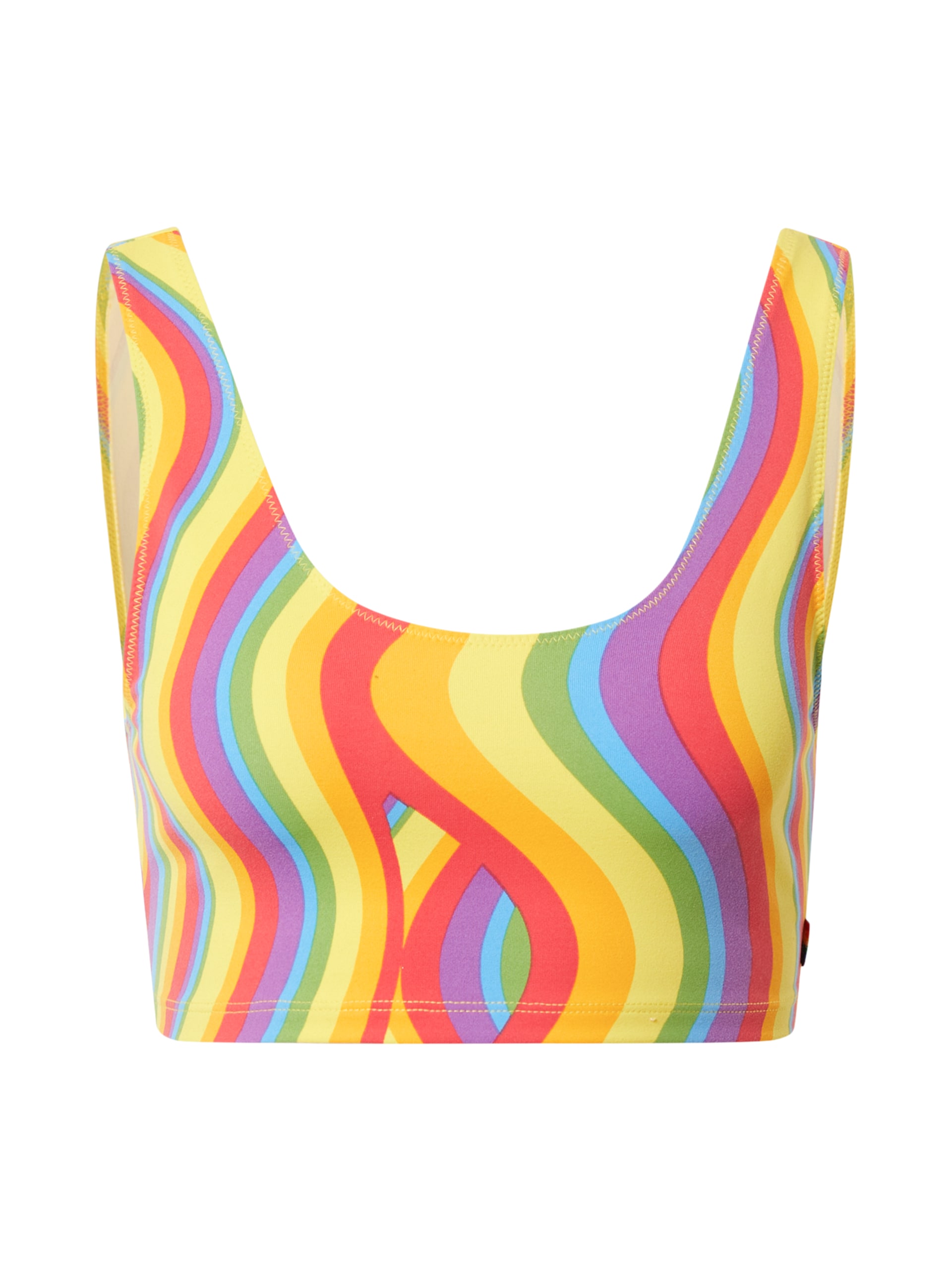 LEVIS ® Bikiniöverdel 'Sports Bra Hook Up' aqua / limone / ljusgul / neonlila bikinis dam