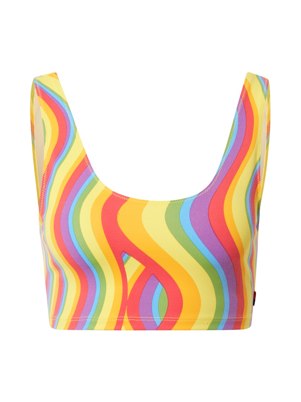 Bikiniöverdel 'Sports Bra Hook Up' aqua / limone / ljusgul / neonlila