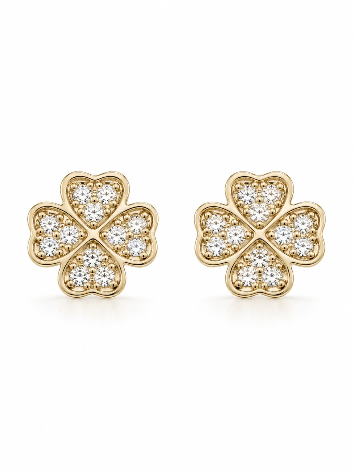 Örhängen 'Crystal Clover Studs'