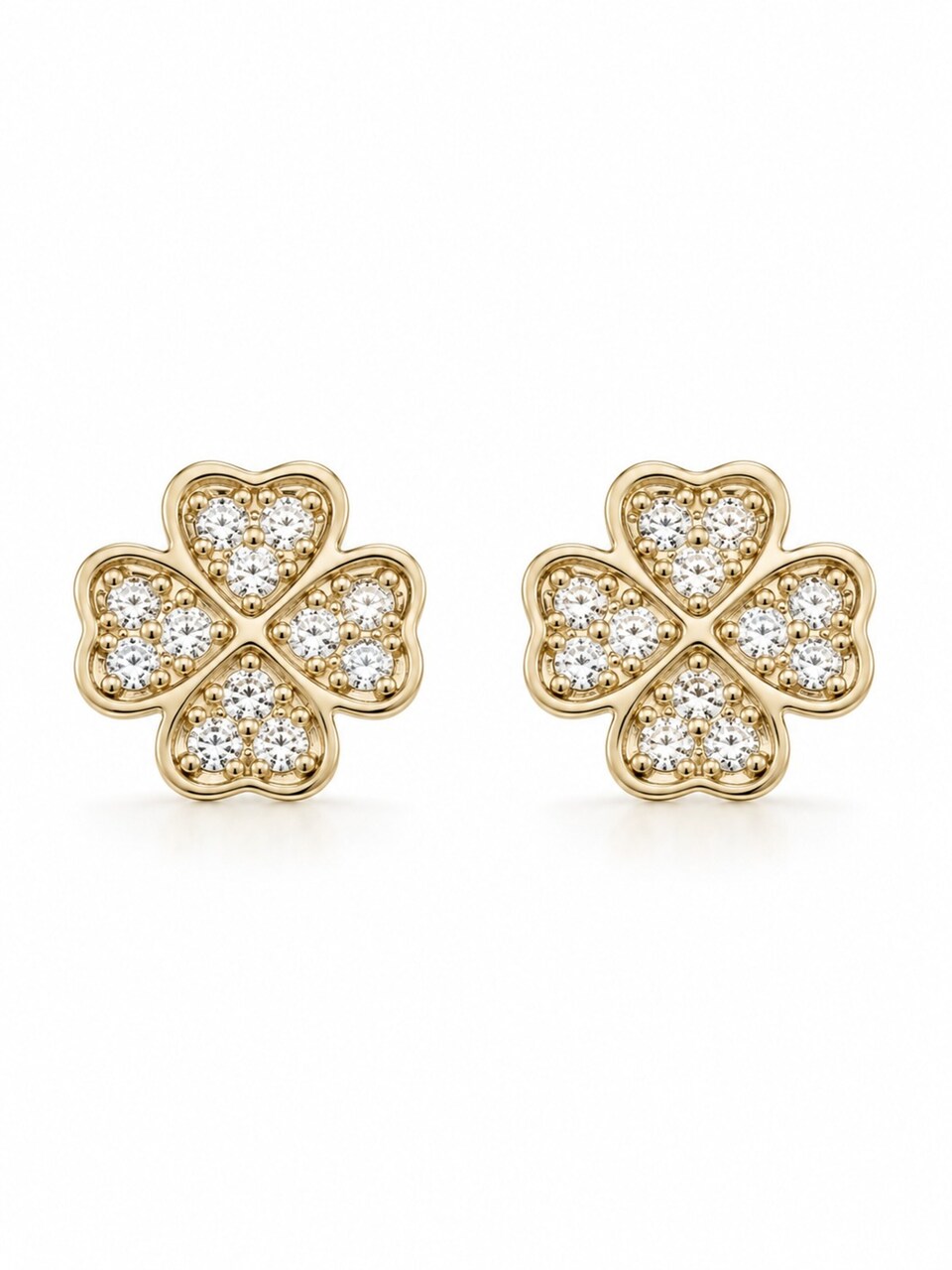 Örhängen 'Crystal Clover Studs'
