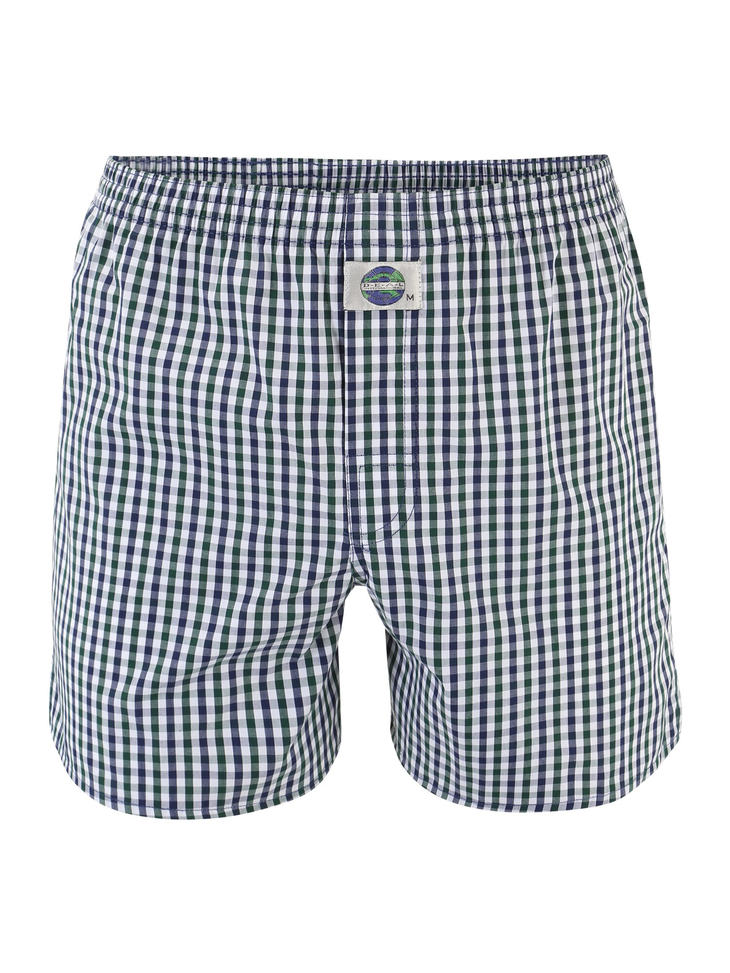 D.E.A.L International Boxers 'Check'  marinho / verde / branco