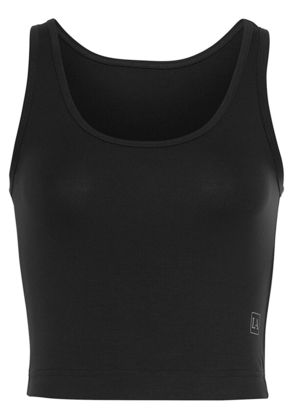 LASCANA ACTIVE, Sport top, fekete, 3 kép a 4 közül