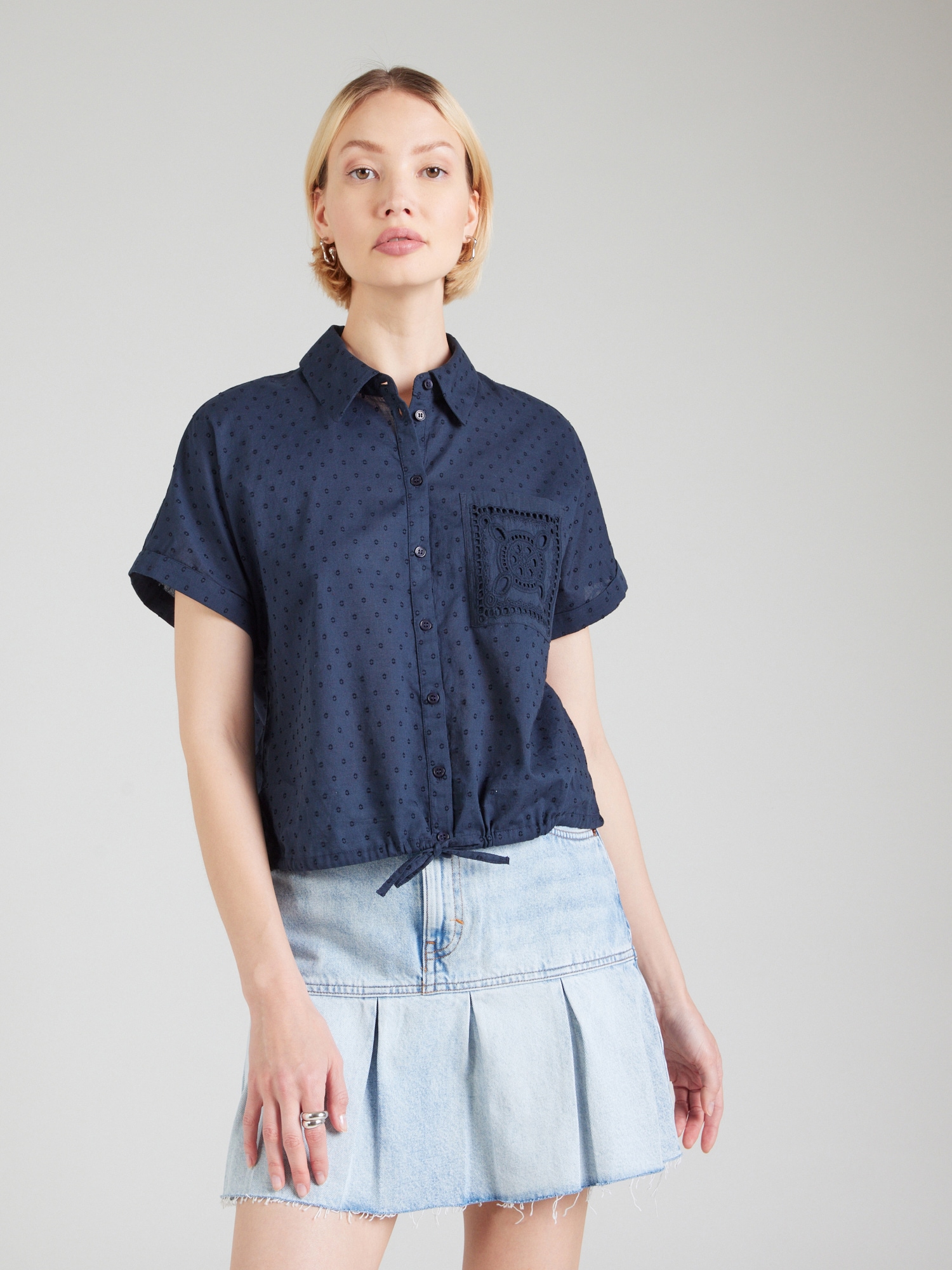 VERO MODA Blúz 'VMVICA' tengerészkék termék 2. képe