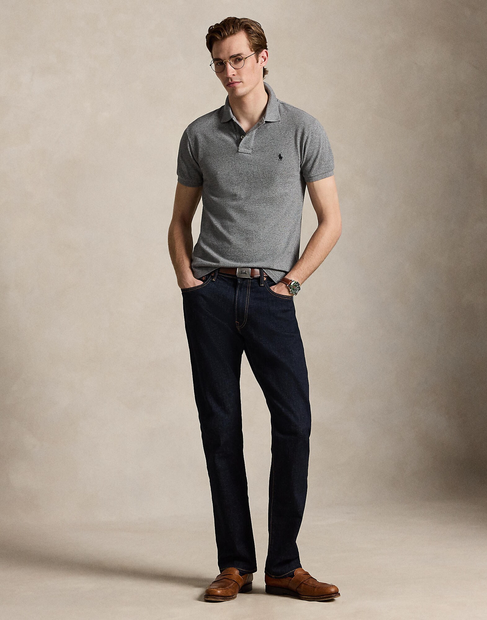 Polo Ralph Lauren Camiseta  gris moteado – imagen 4