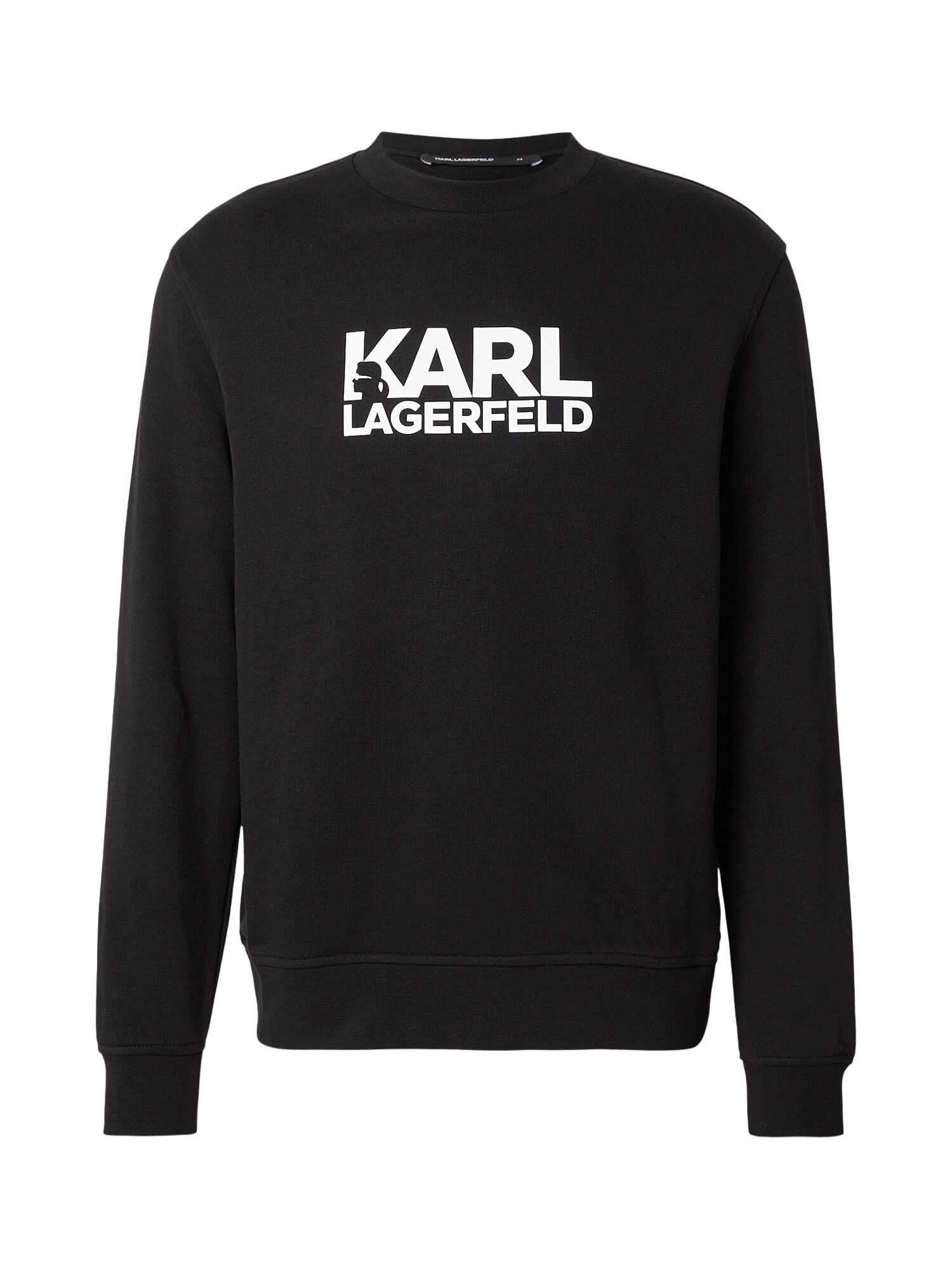 Karl Lagerfeld Bluză de molton negru / alb