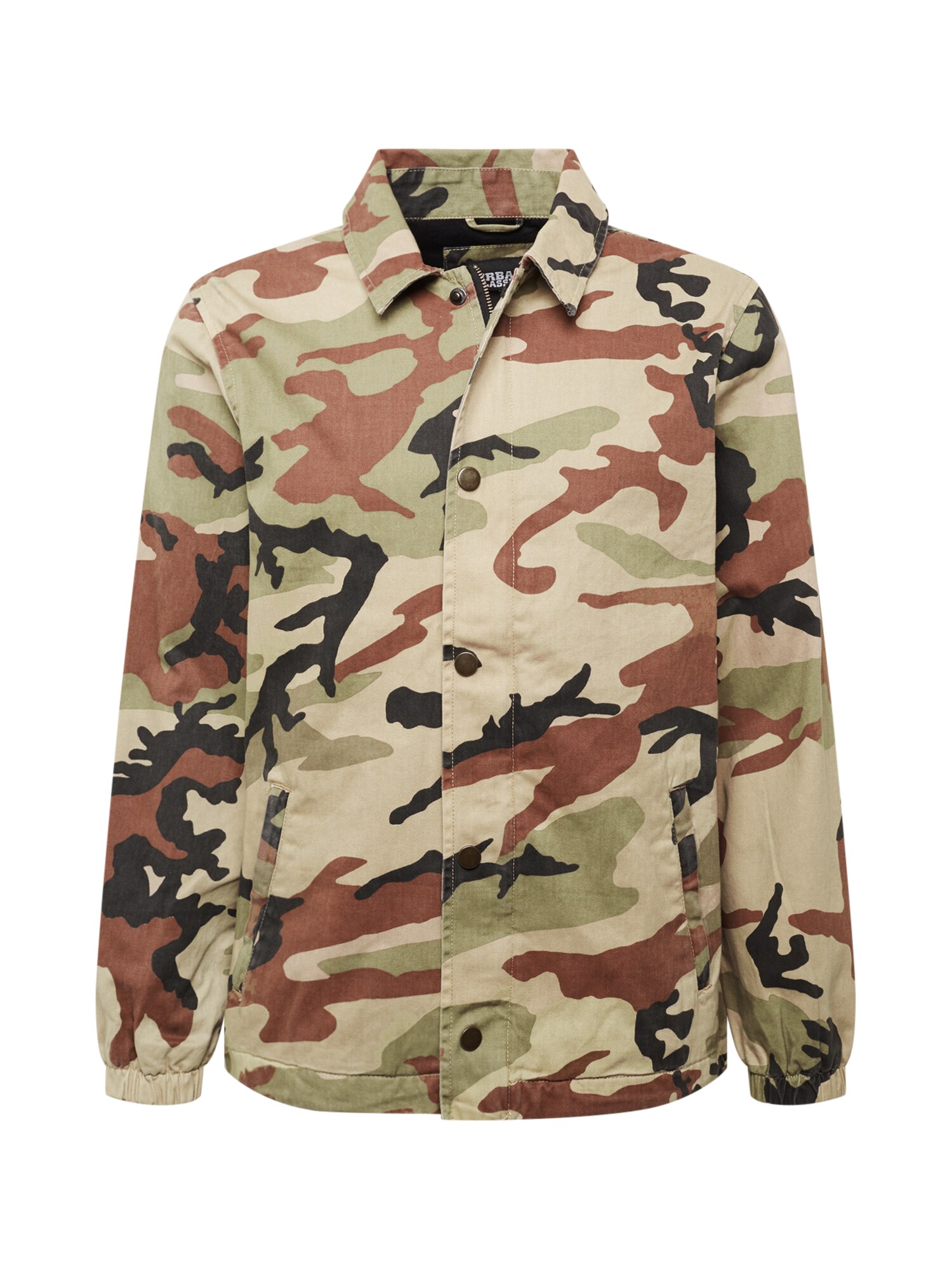 Urban Classics Demisezoninė striukė 'Camo Cotton Coach'  ruda