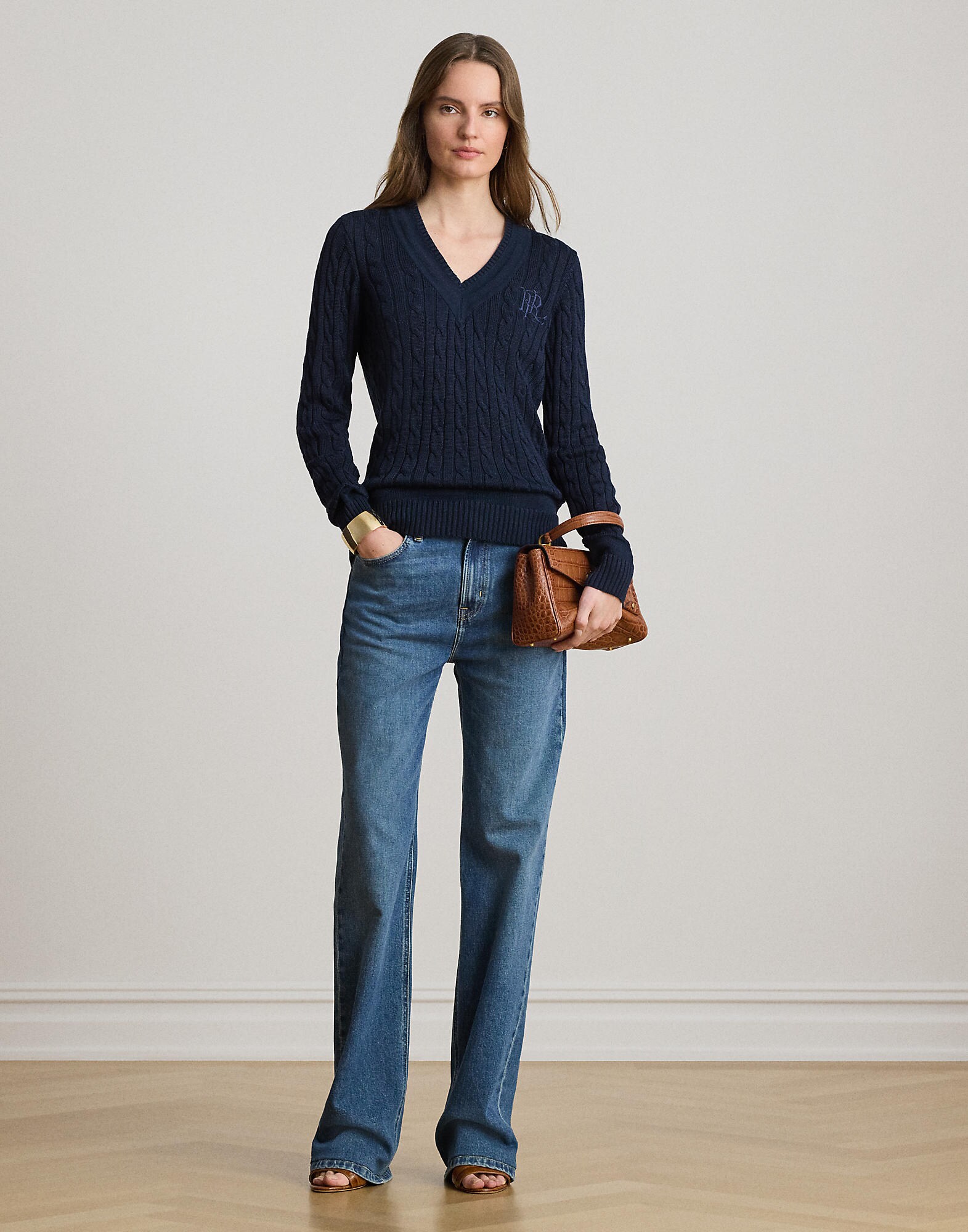 Lauren Ralph Lauren Petite Jersey  navy – imagen 4