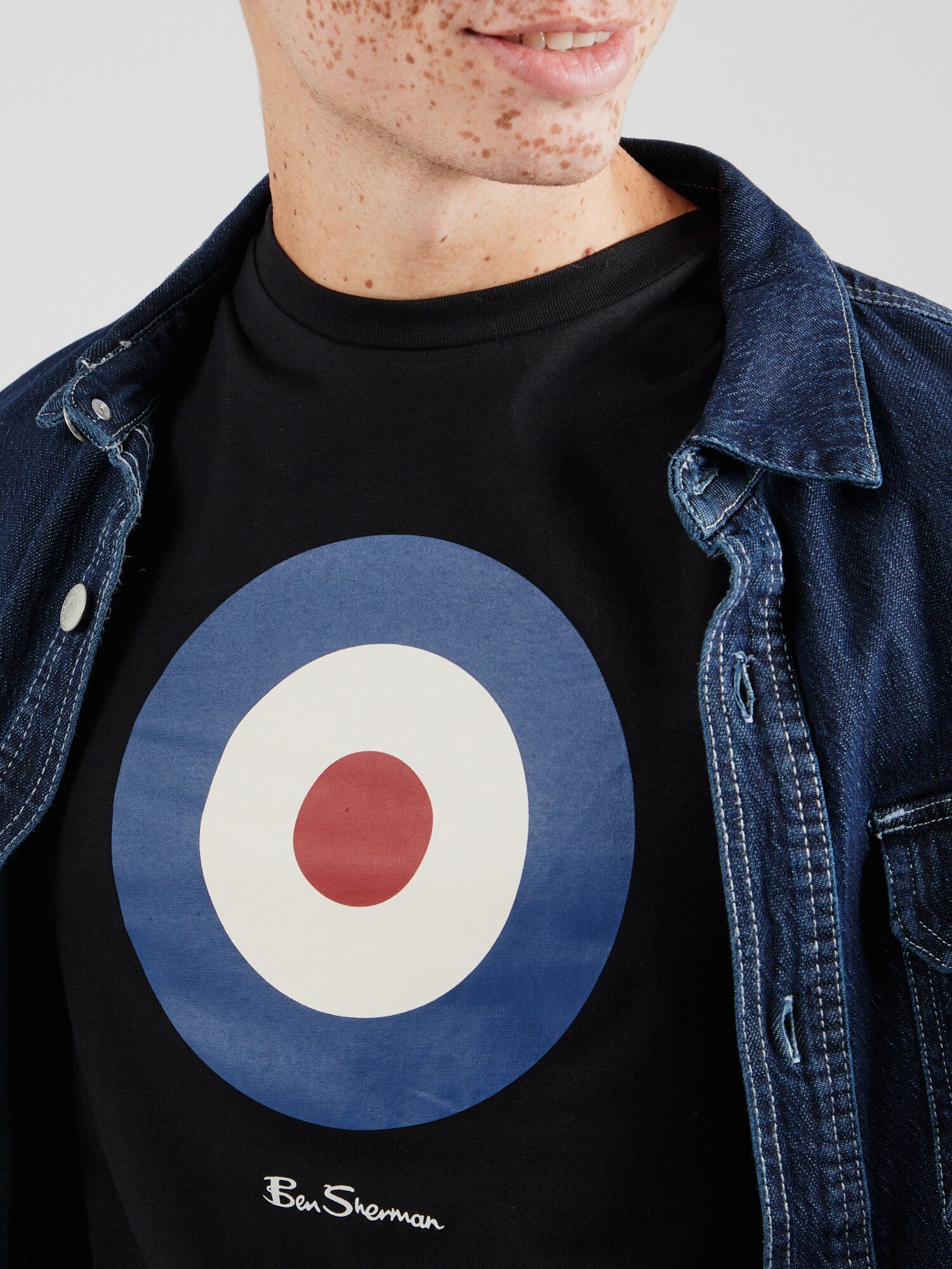 Ben Sherman Tričko 'Signature Target' modrá / červená / čierna / biela (obrázok 5)