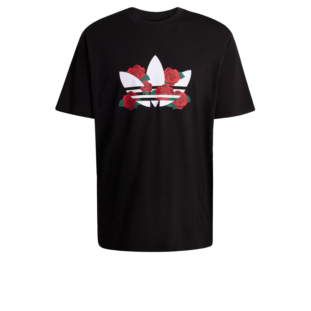 ADIDAS ORIGINALS T-Shirt 'Trefoil Series Roses' Herren Größe XXL rot / schwarz / weiß