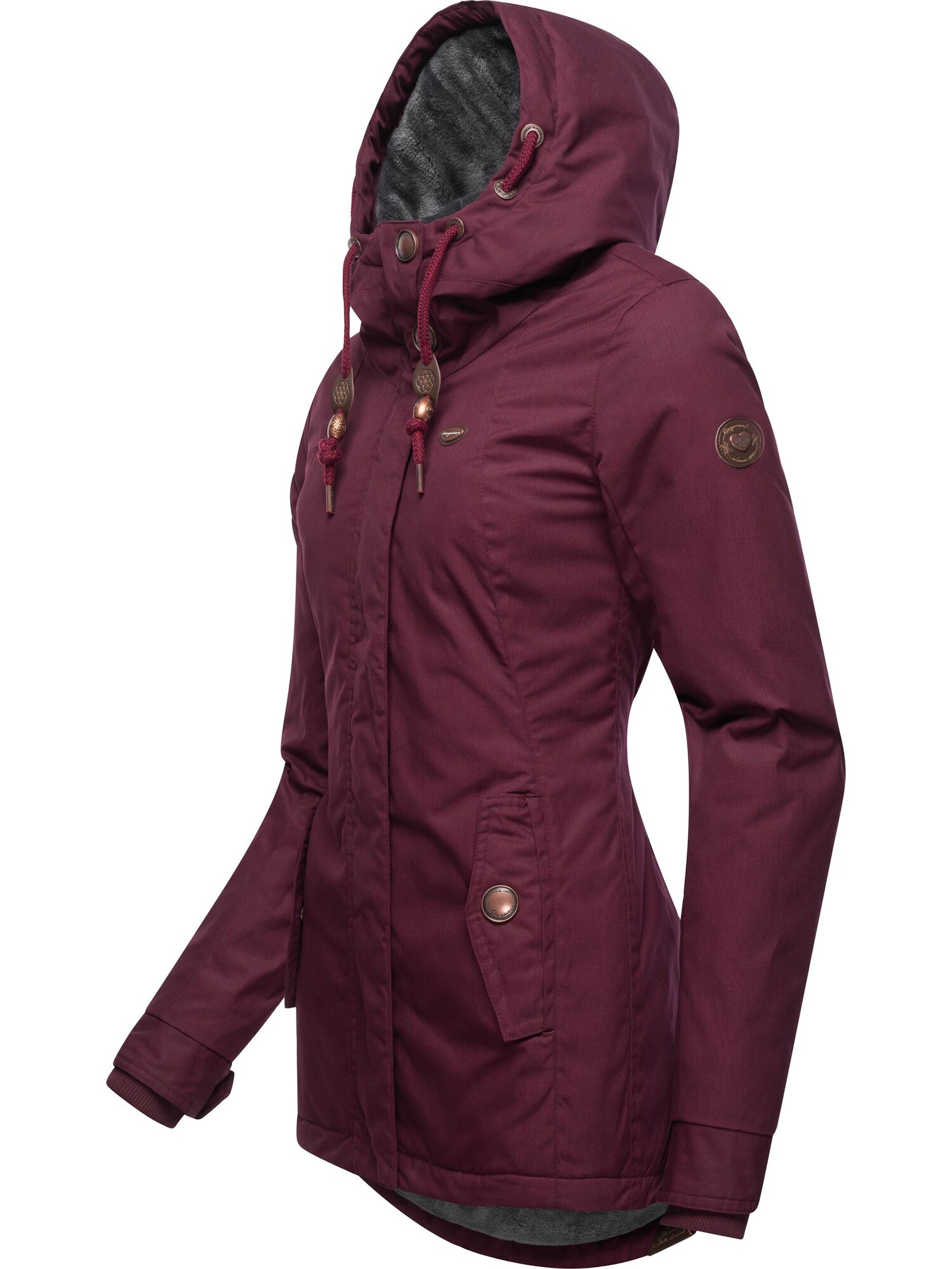 Ragwear Téli dzseki 'Monade'  burgundi vörös termék 2. képe
