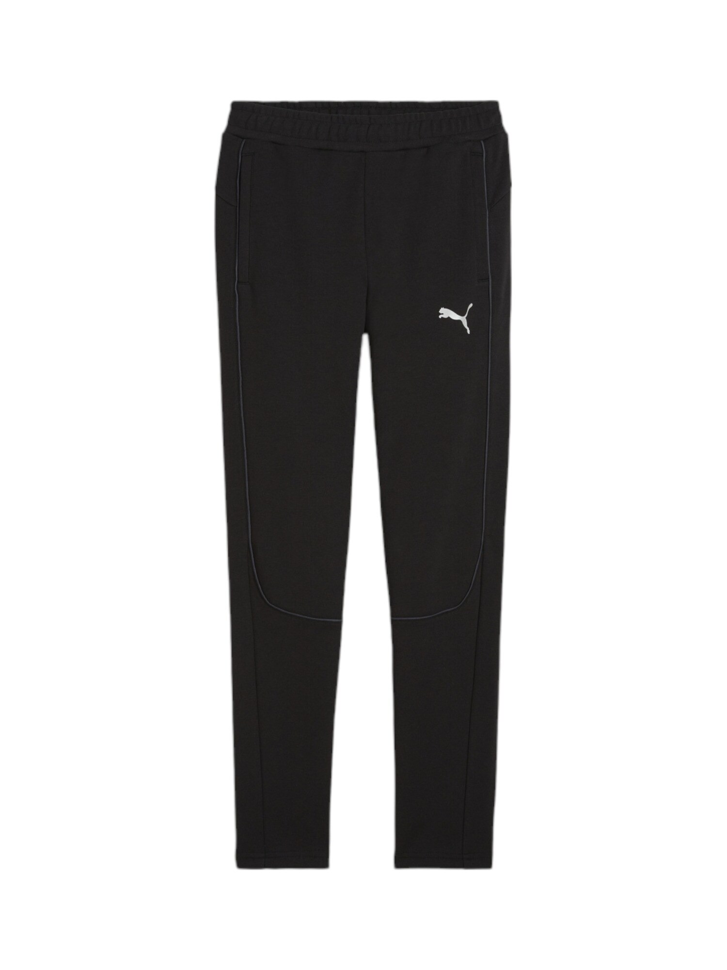PUMA Pantaloni sport  negru / alb