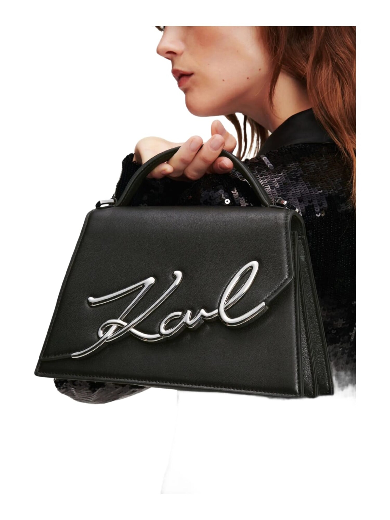 Karl Lagerfeld Bolso de mano 'Essentials' negro – imagen 19