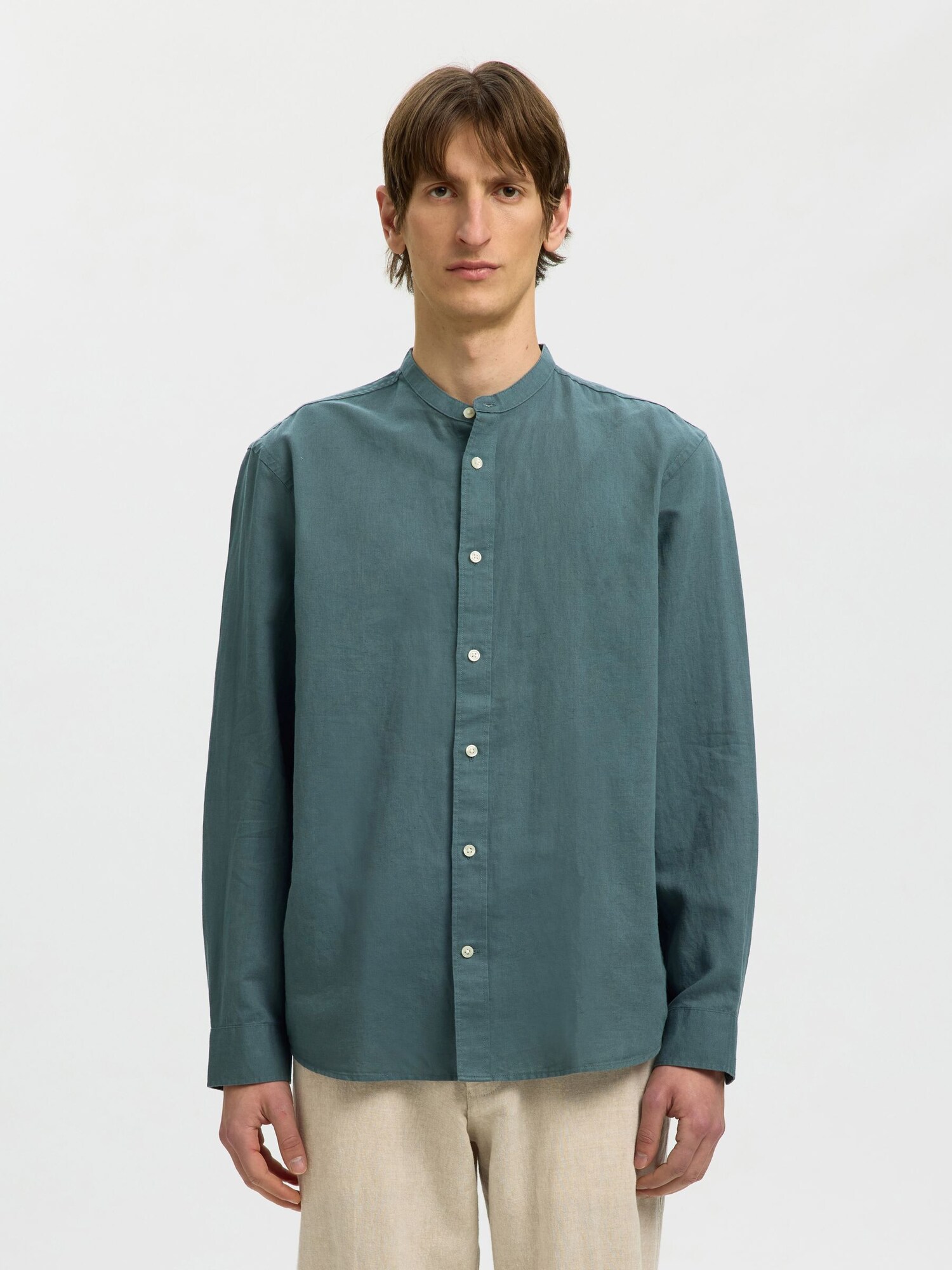 SELECTED Camisa 'SLHClay'  esmeralda