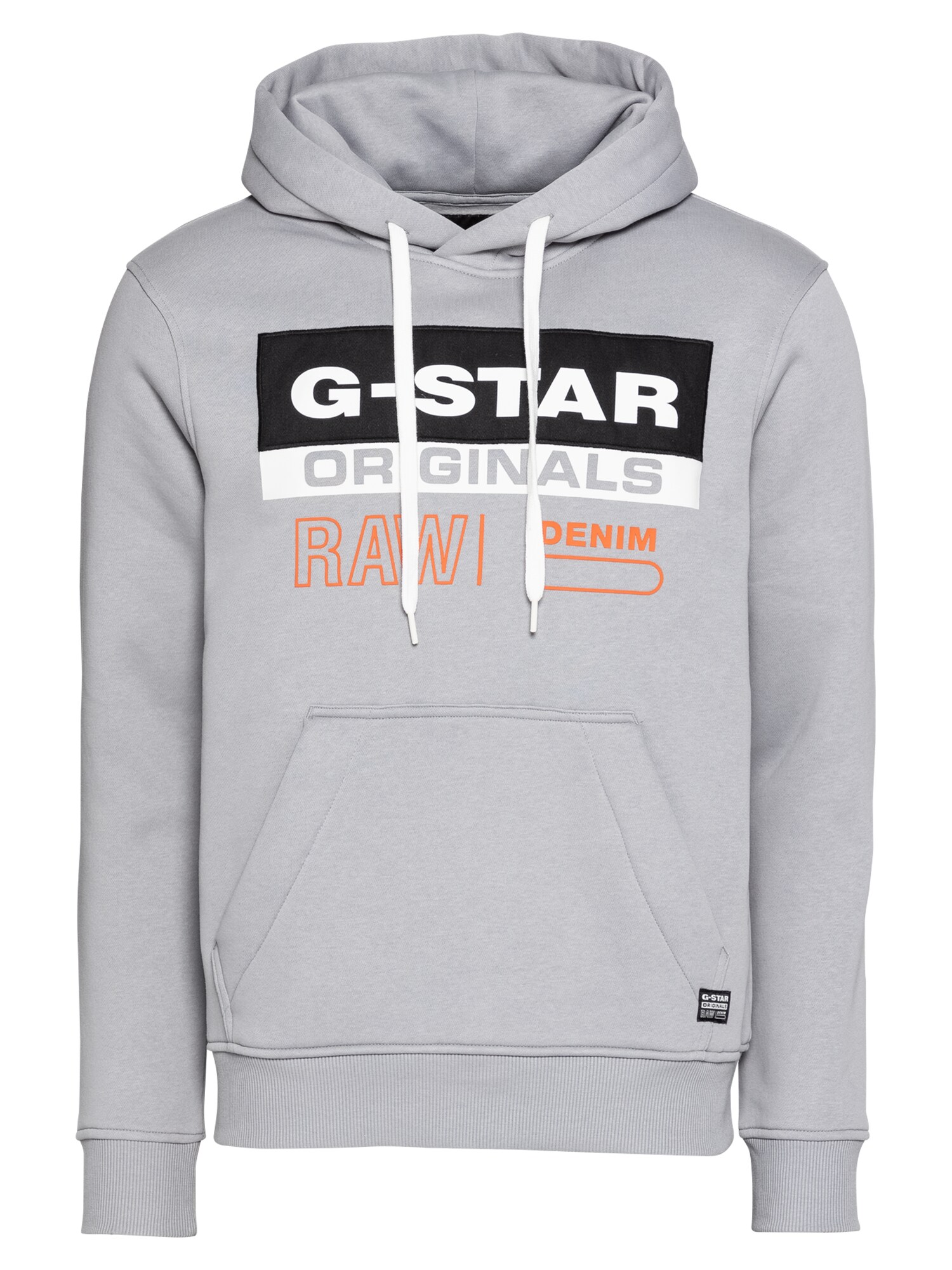 G-Star RAW Megztinis be užsegimo  pilka / balta / juoda / oranžinė