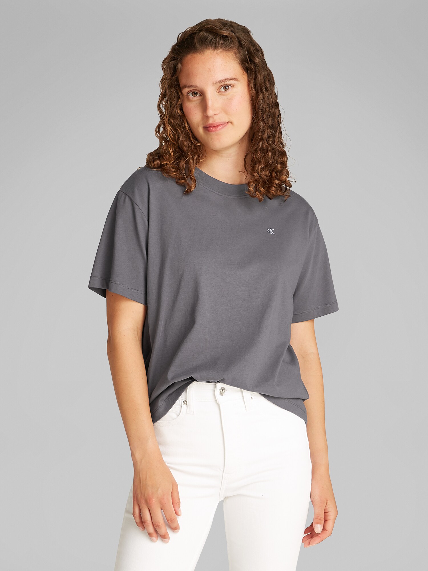 Calvin Klein Jeans Póló  szürke / grafit termék 2. képe