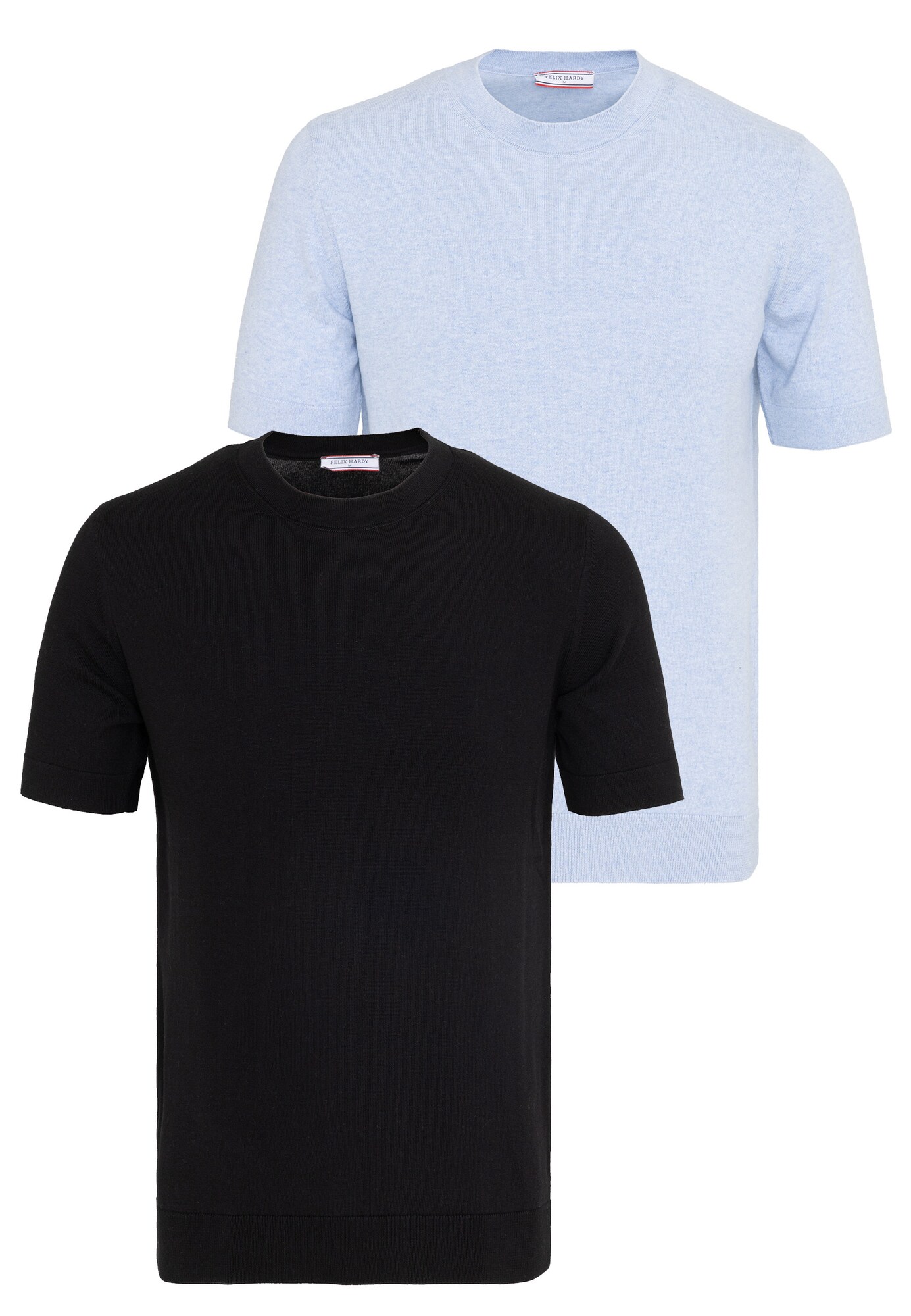 Felix Hardy Tricou  albastru deschis / negru