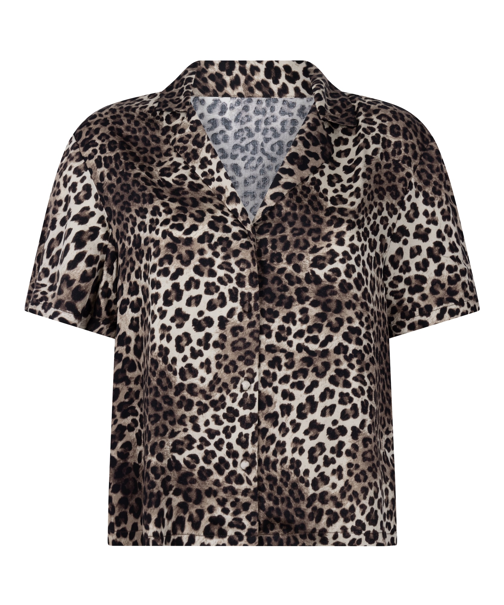 Hunkemöller Bluză de noapte  maro cămilă / ombră / negru / alb