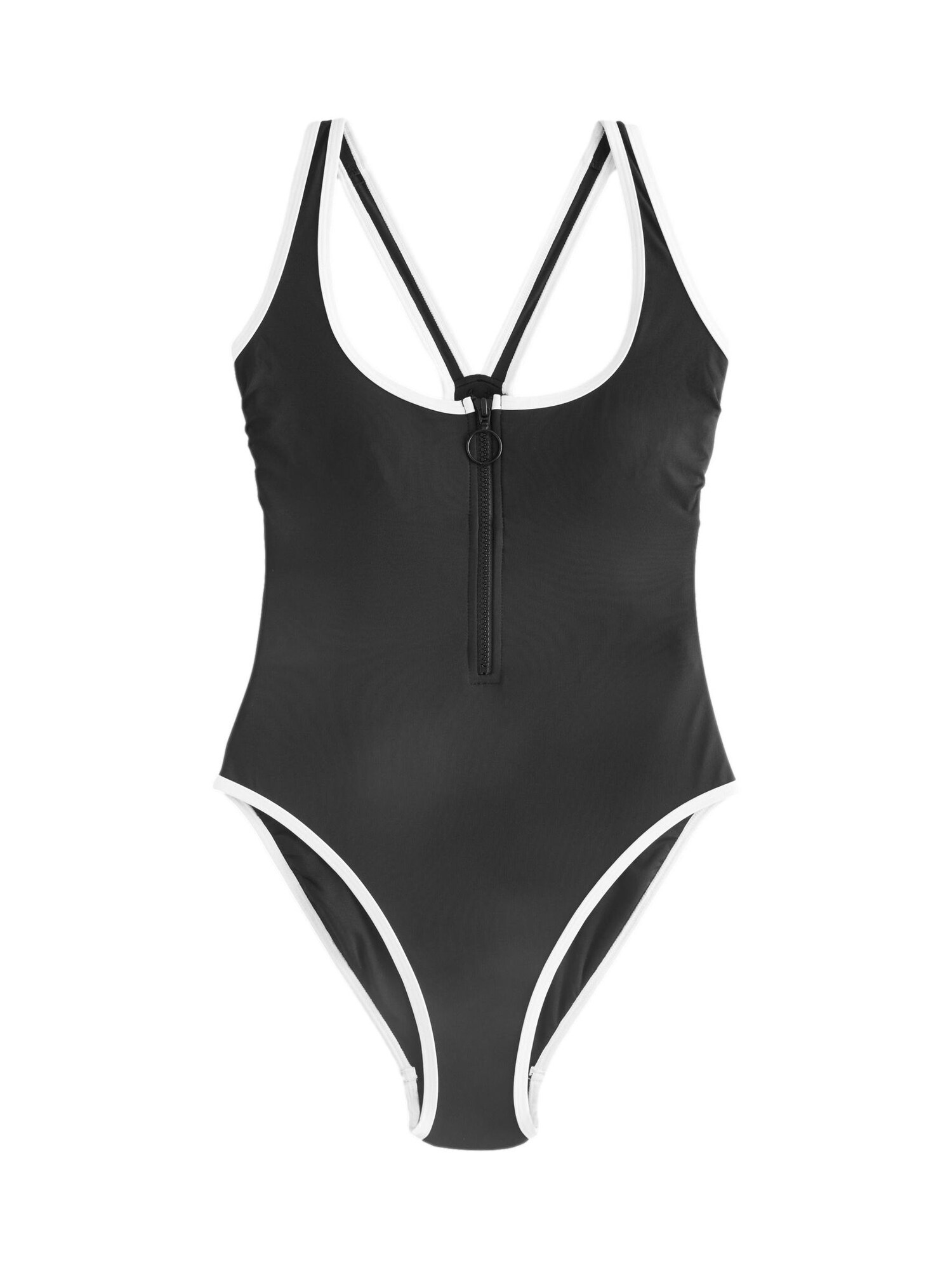 Next Costum de baie întreg  negru / alb