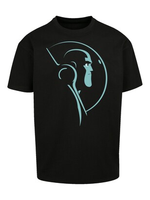 F4NT4STIC Shirt ‘Buzz Lightyear Space Helmet Stare’ Turquoise / Zwart