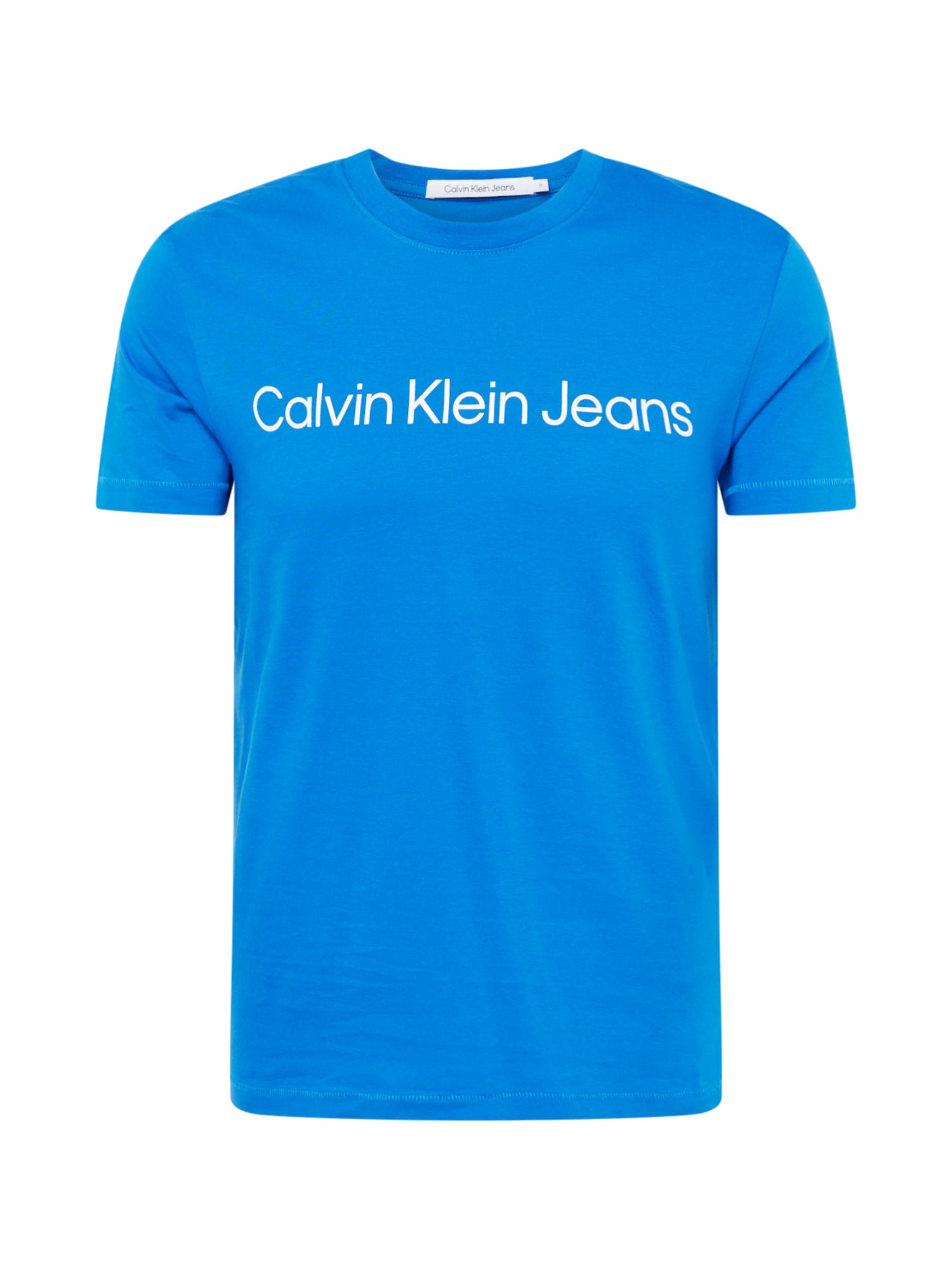 Calvin Klein Jeans Tricou  azuriu / alb