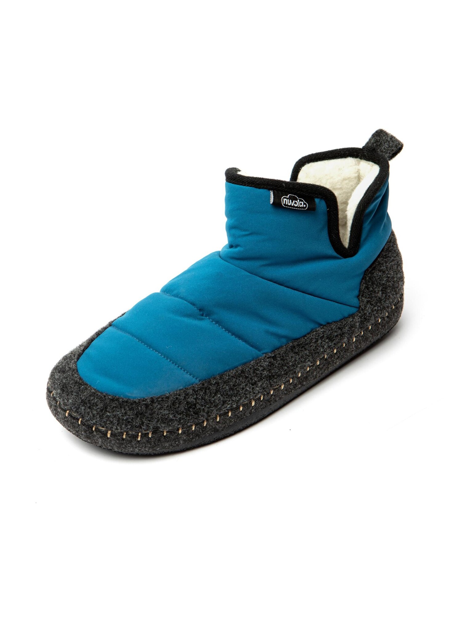 Nuvola. Zapatillas de casa 'Boot New Wool'  petróleo
