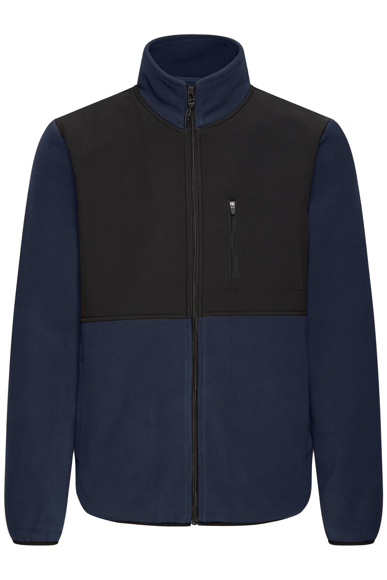 BLEND Jachetă  fleece BHMARIO albastru noapte / negru