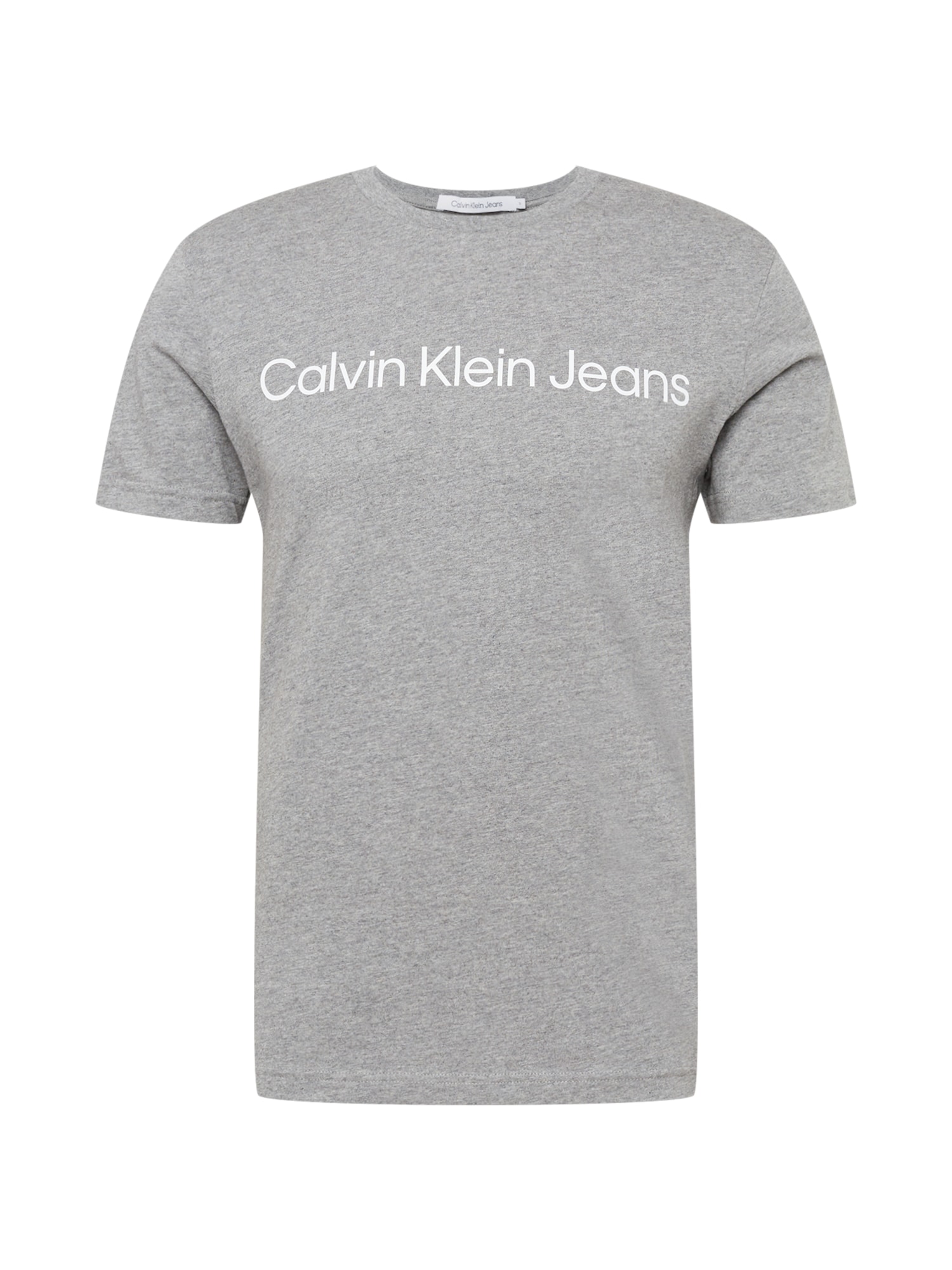 Calvin Klein Jeans Marškinėliai margai pilka / balta