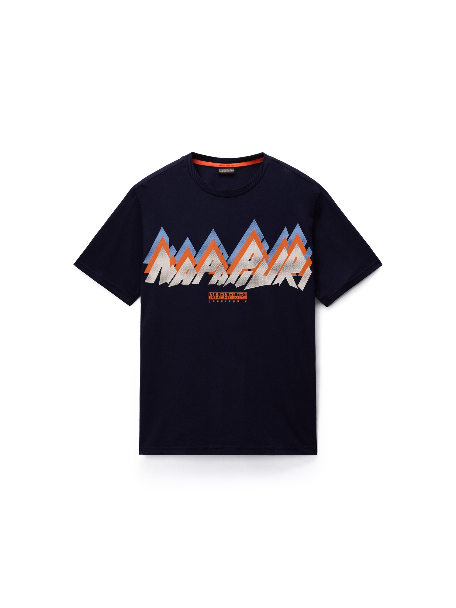 NAPAPIJRI Tricou S-Fiemme  bej / albastru marin / safir / portocaliu