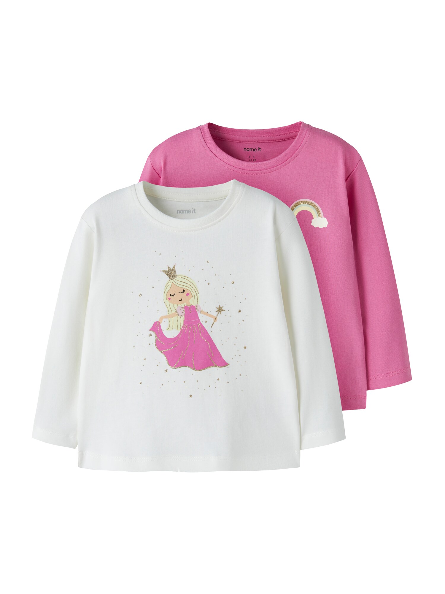 NAME IT Tricou NMFVEEN  auriu / roz / alb